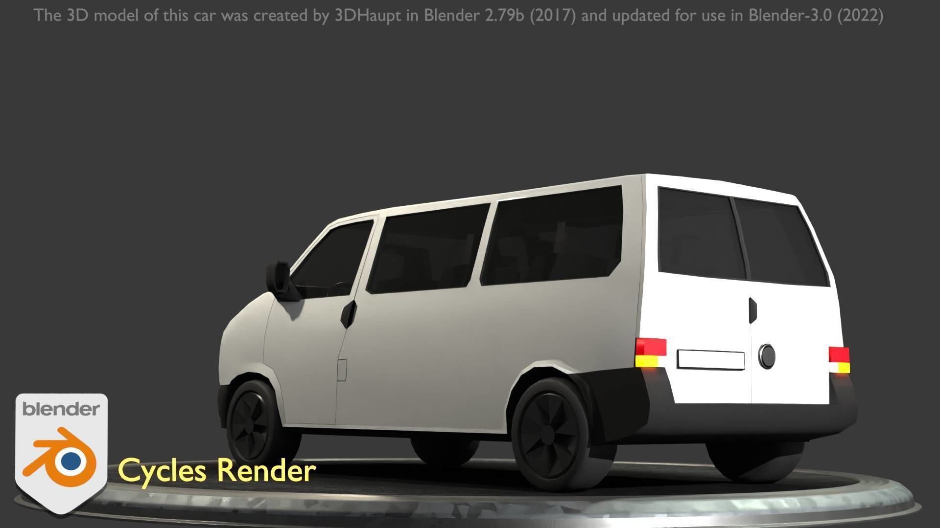 City Car 18 Utility Vehicles Minibus Type C White  Low-poly 3D model_31