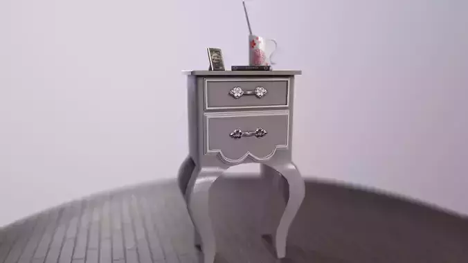 Comfort bedside table 3D model