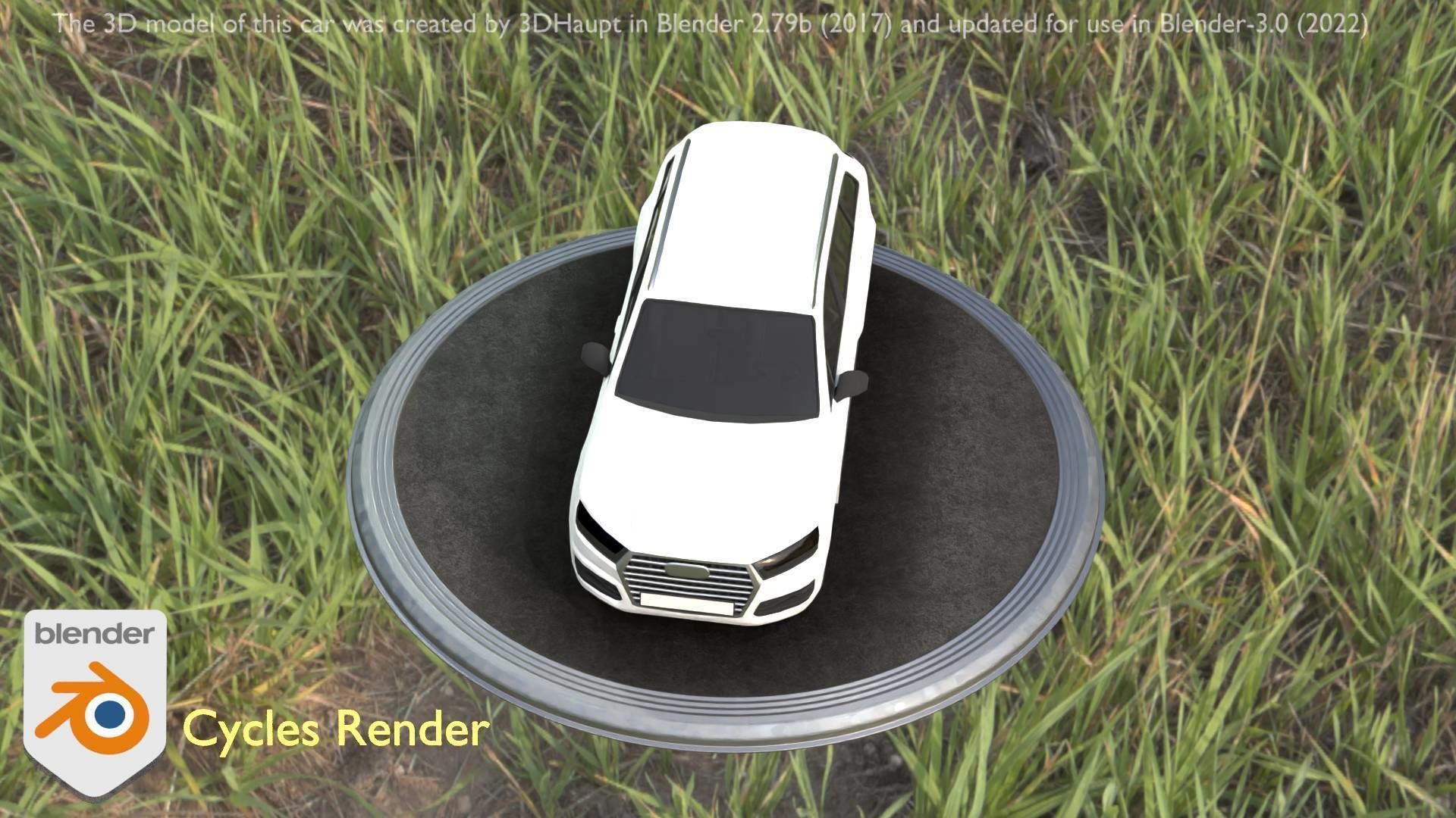 City Car 20 SUV Type-B White Low-poly 3D model_23