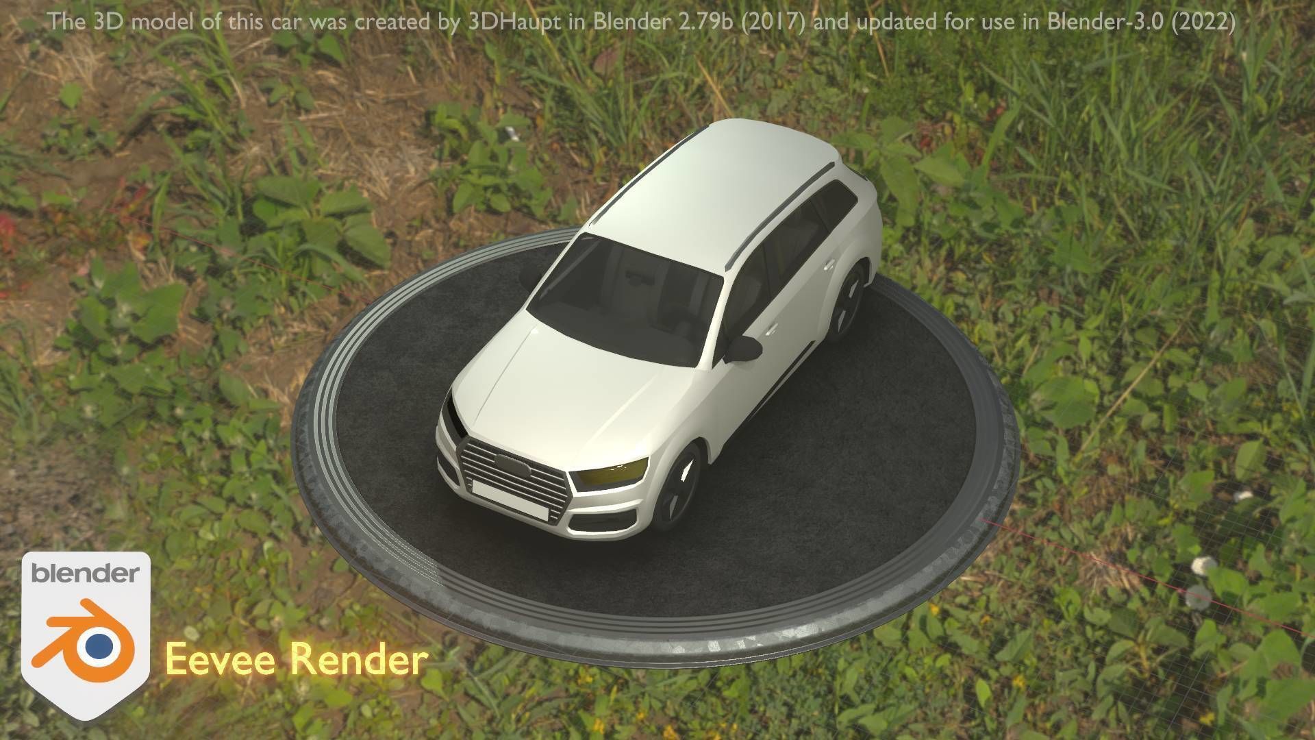 City Car 20 SUV Type-B White Low-poly 3D model_25