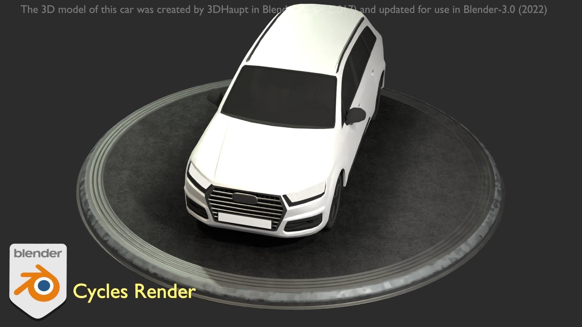 City Car 20 SUV Type-B White Low-poly 3D model_86