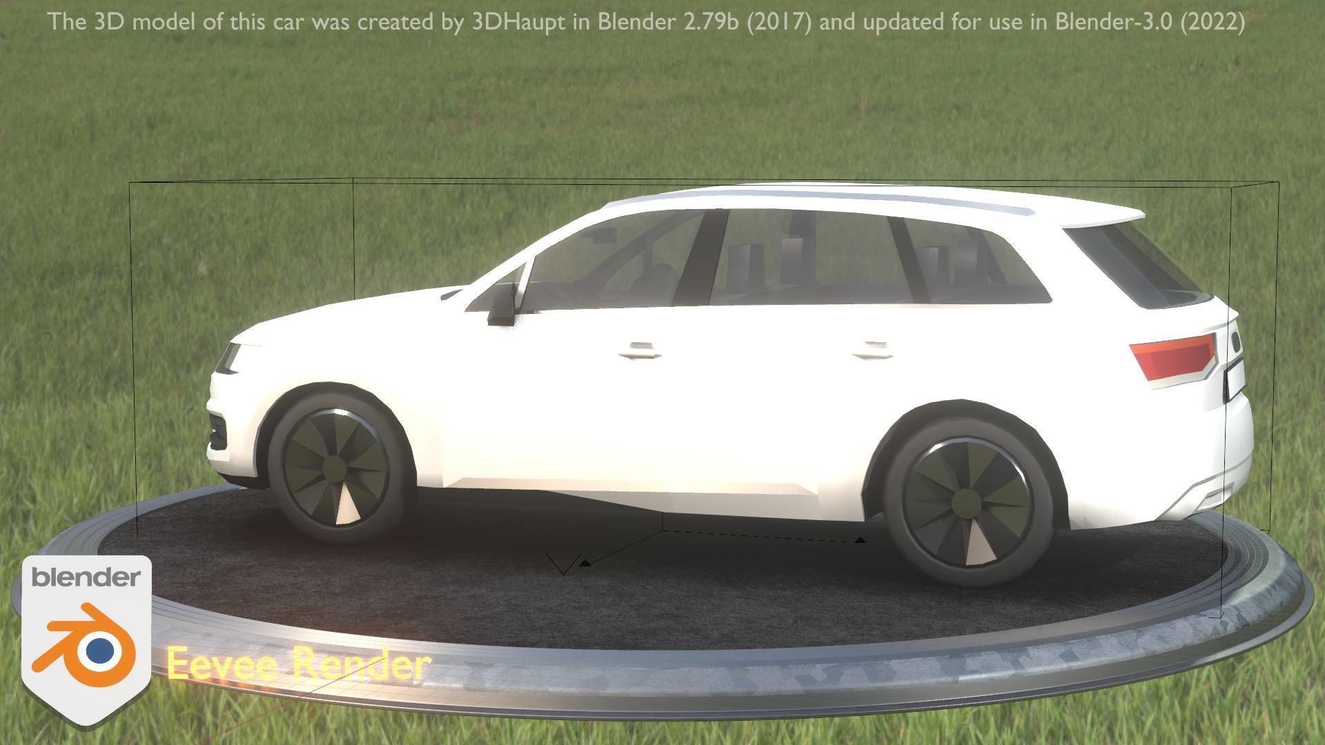 City Car 20 SUV Type-B White Low-poly 3D model_39