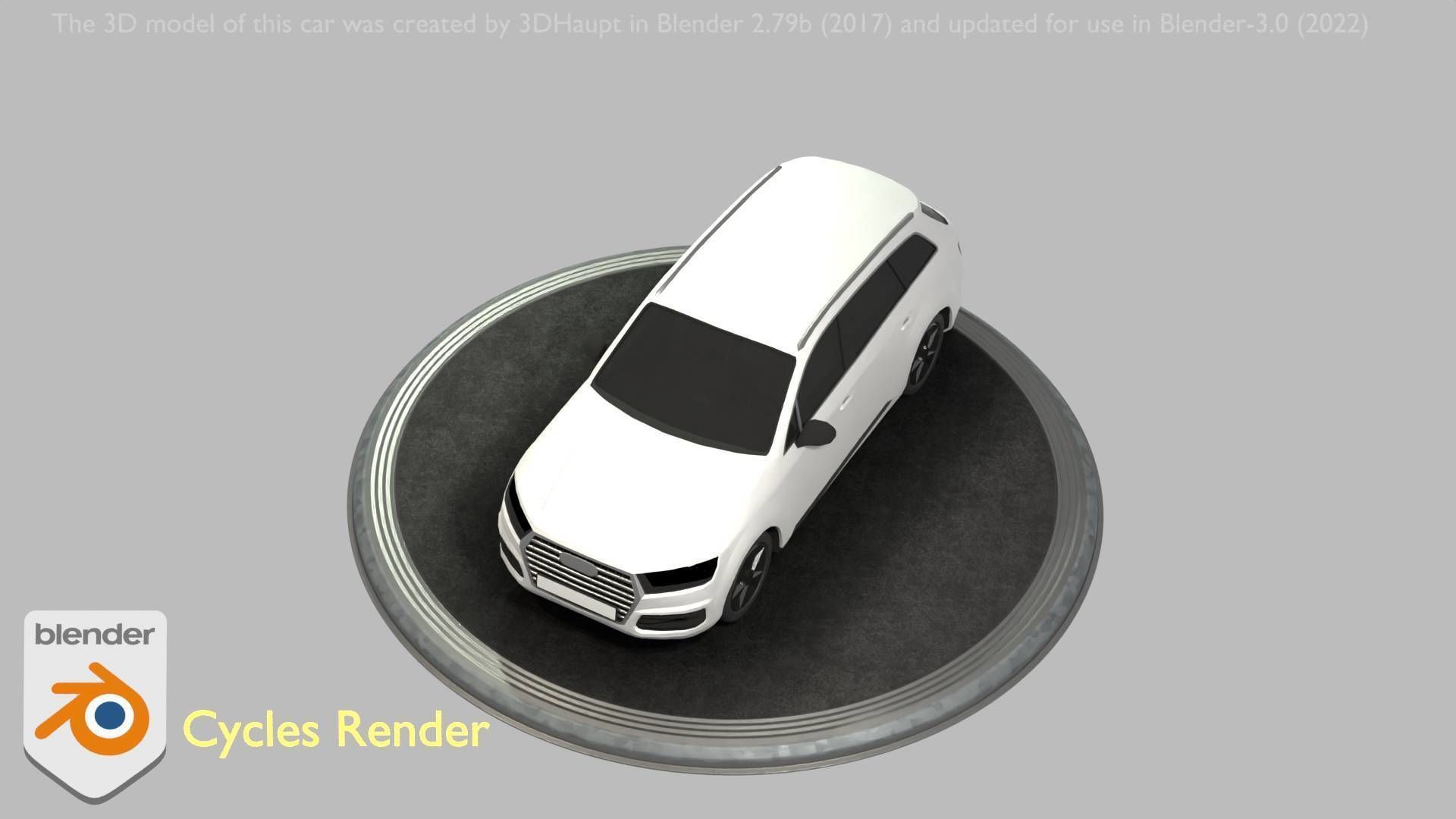 City Car 20 SUV Type-B White Low-poly 3D model_65