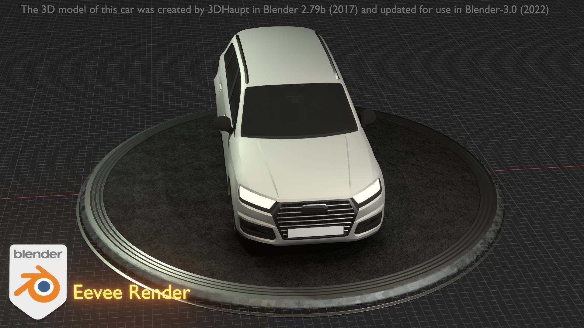 City Car 20 SUV Type-B White Low-poly 3D model_89