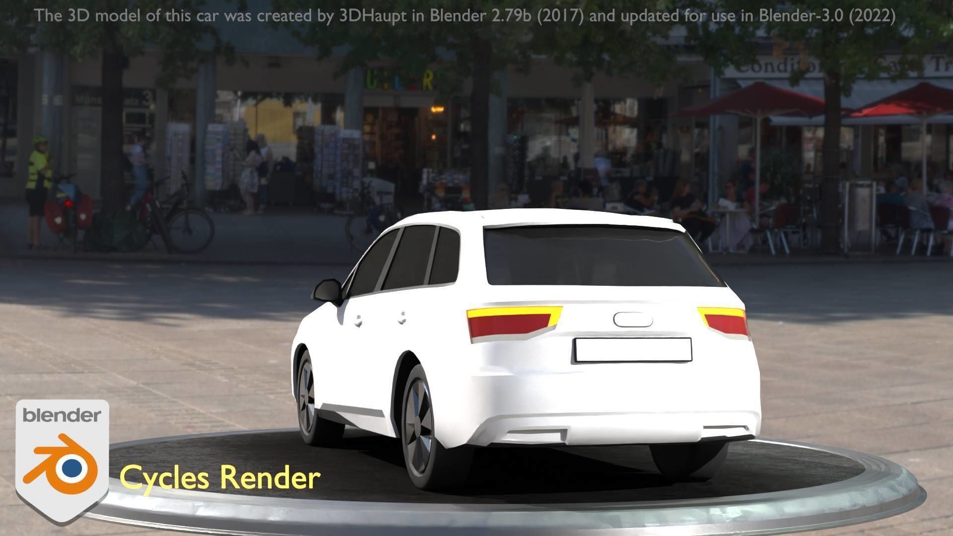 City Car 20 SUV Type-B White Low-poly 3D model_67