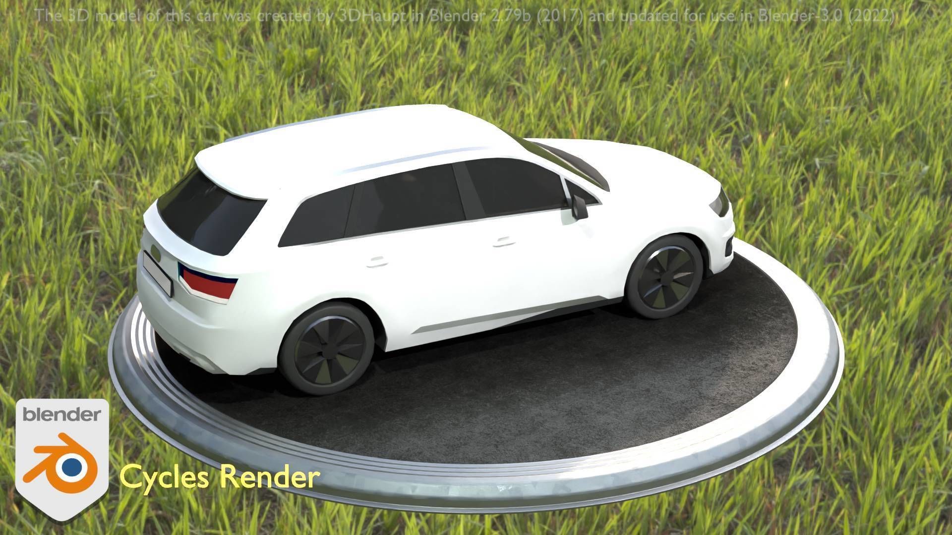 City Car 20 SUV Type-B White Low-poly 3D model_85