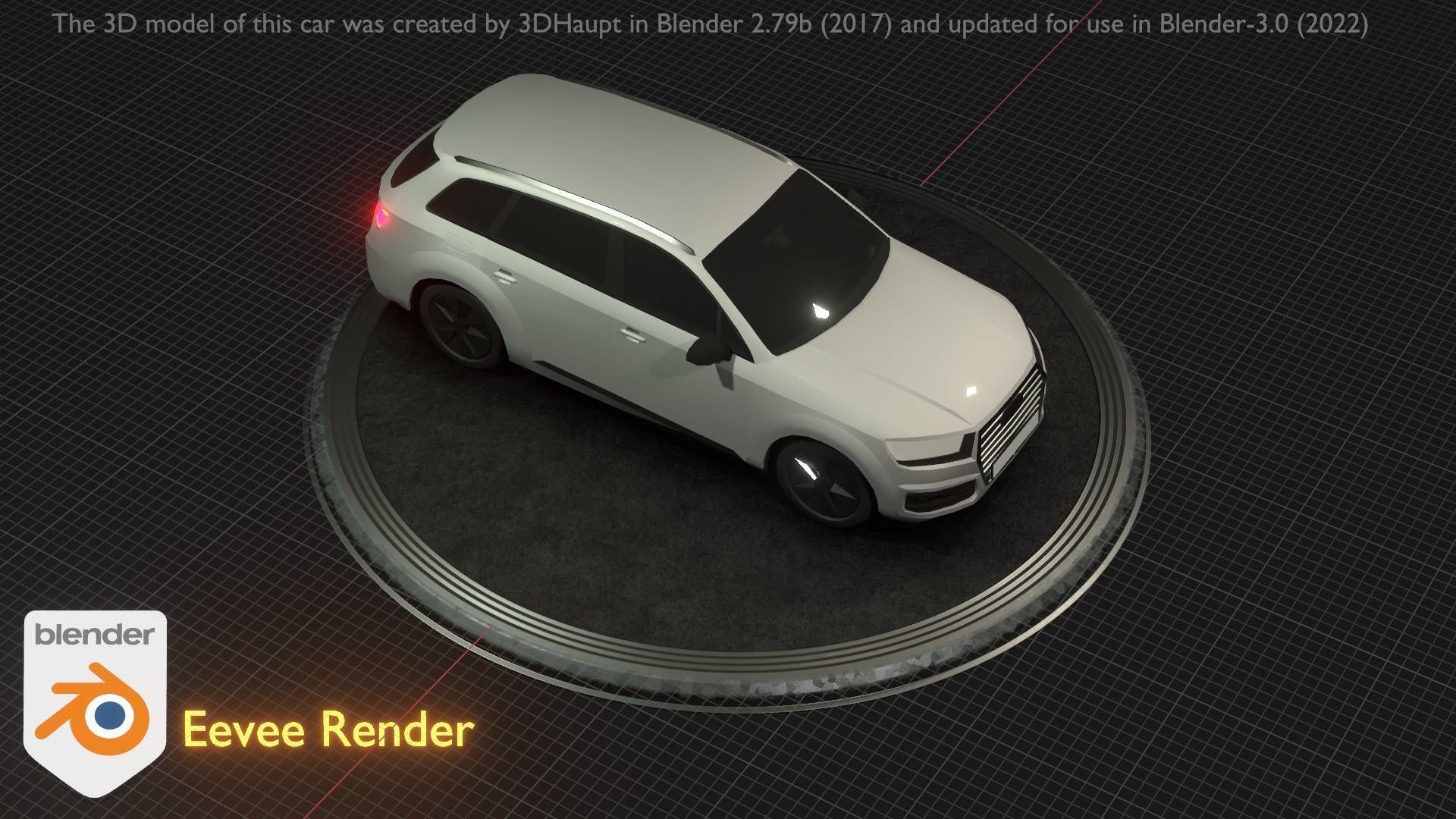 City Car 20 SUV Type-B White Low-poly 3D model_16