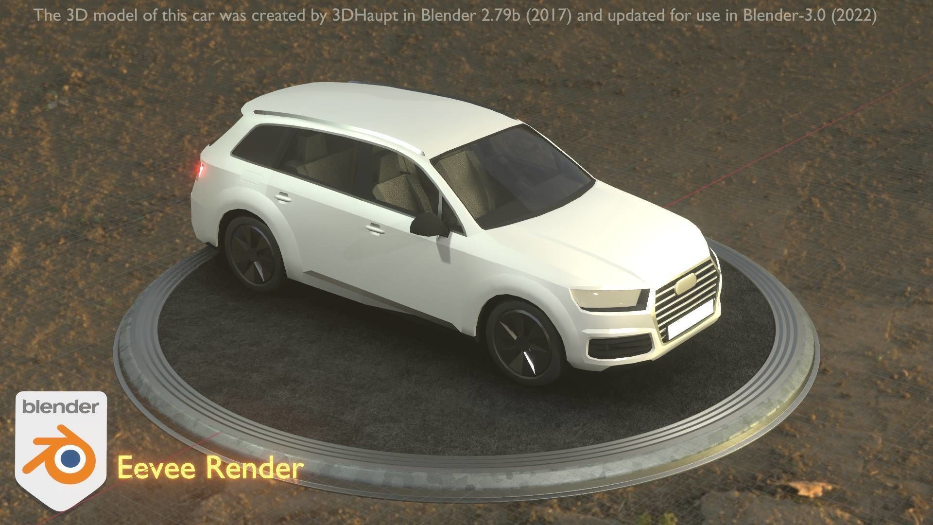 City Car 20 SUV Type-B White Low-poly 3D model_84