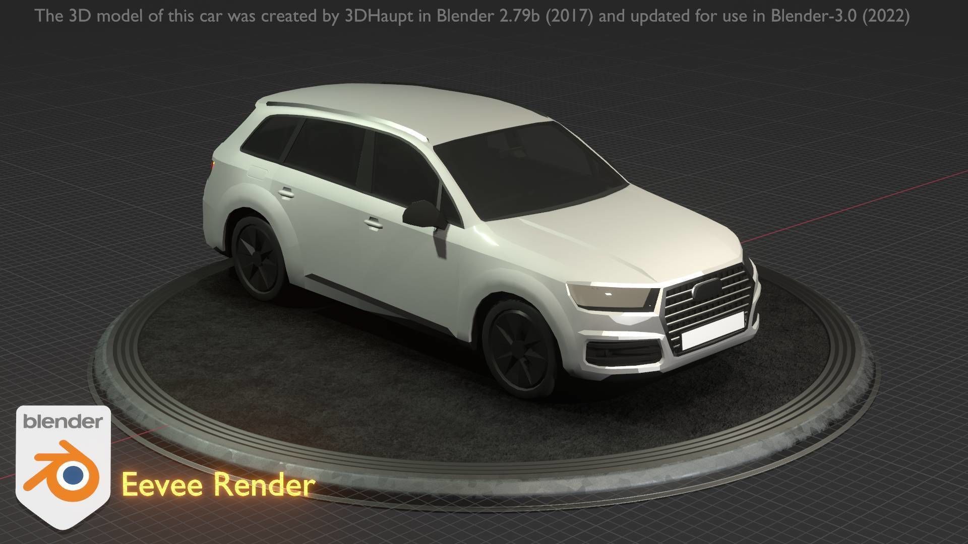 City Car 20 SUV Type-B White Low-poly 3D model_72