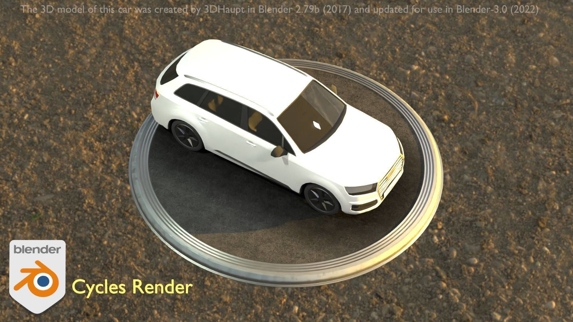 City Car 20 SUV Type-B White Low-poly 3D model_53