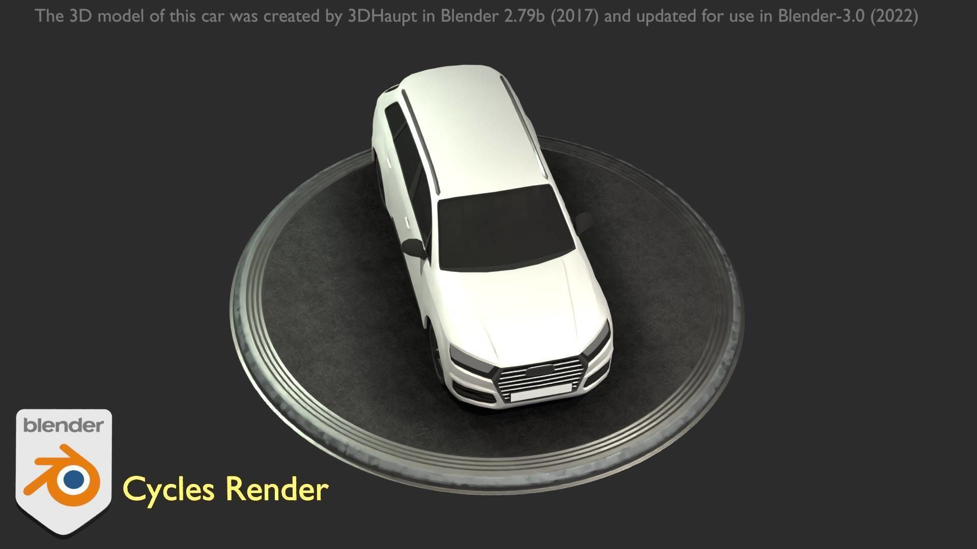 City Car 20 SUV Type-B White Low-poly 3D model_57