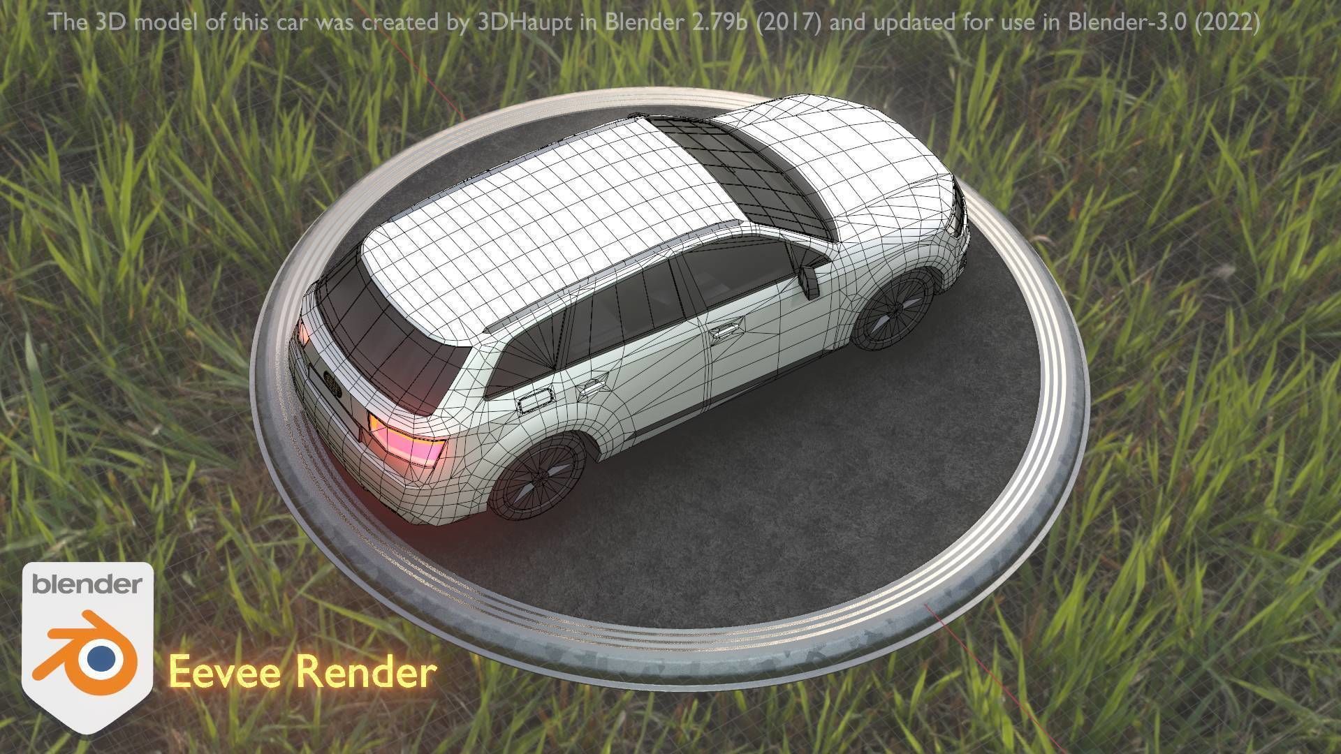 City Car 20 SUV Type-B White Low-poly 3D model_55