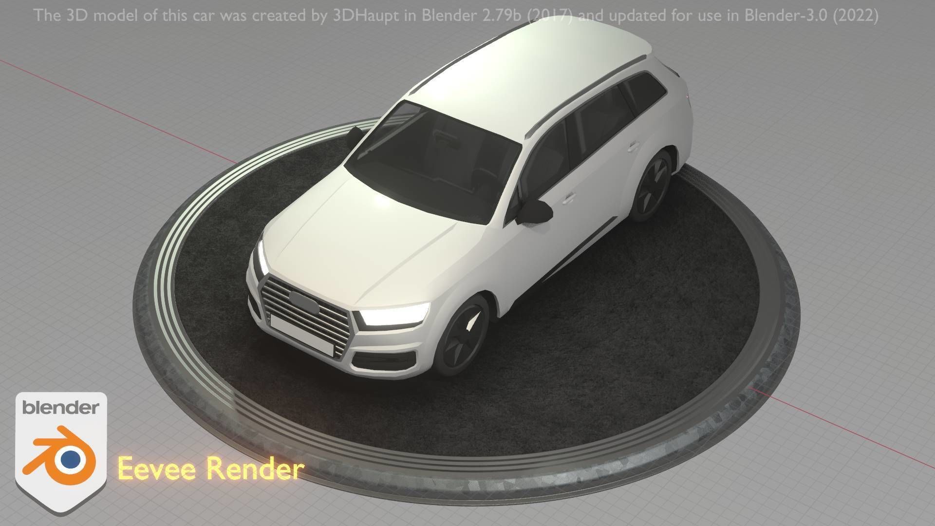 City Car 20 SUV Type-B White Low-poly 3D model_91