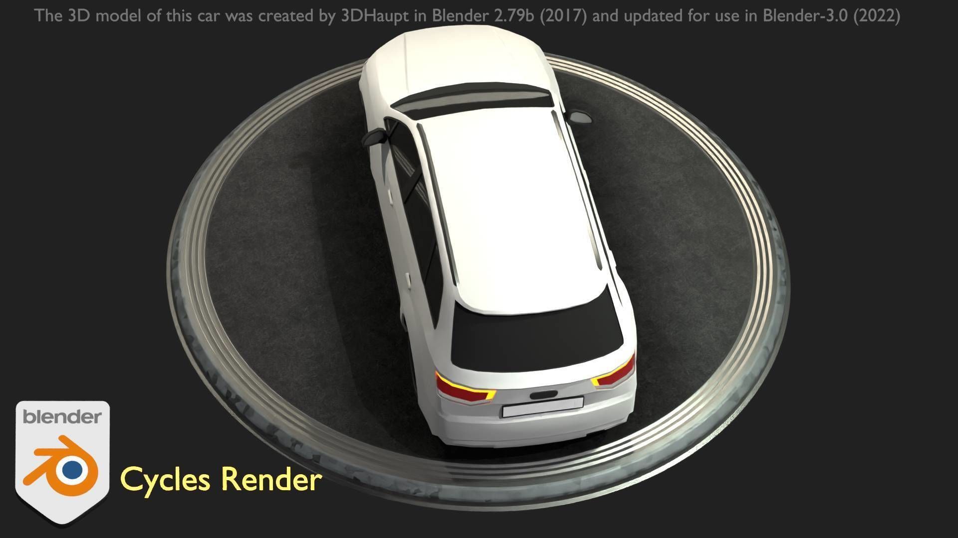 City Car 20 SUV Type-B White Low-poly 3D model_51