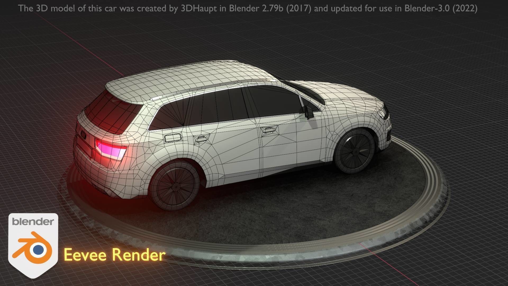 City Car 20 SUV Type-B White Low-poly 3D model_41