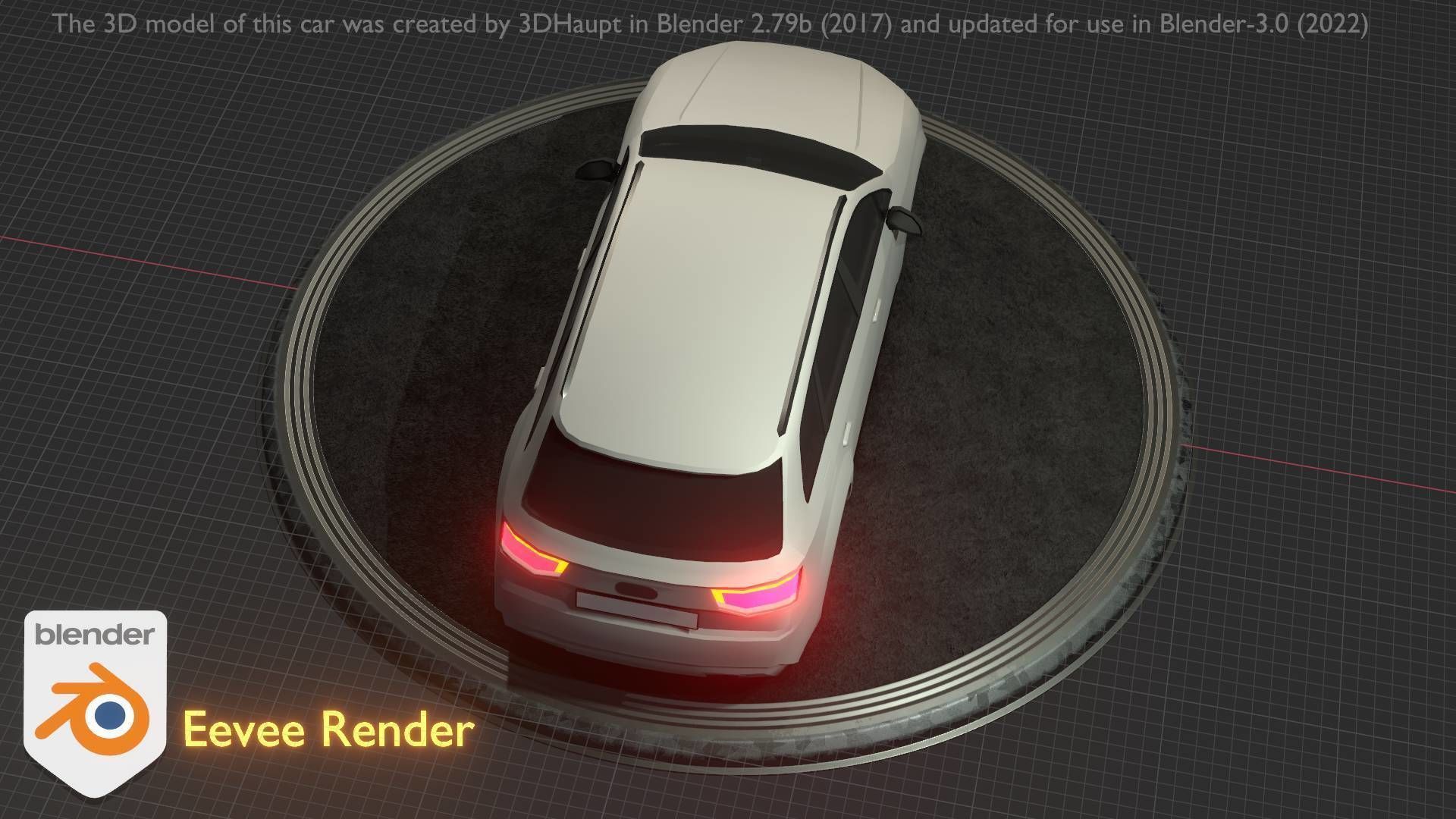 City Car 20 SUV Type-B White Low-poly 3D model_58