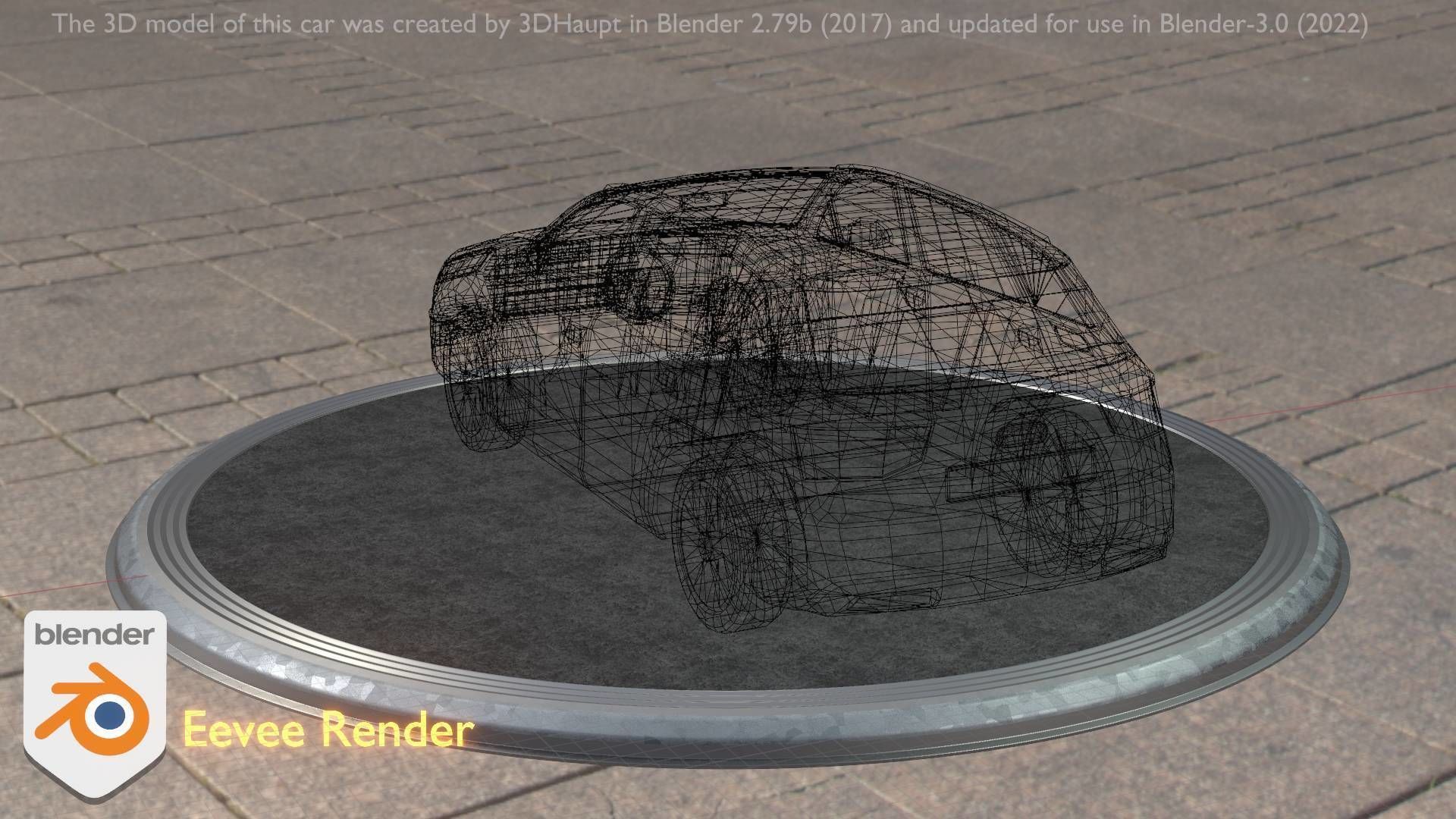 City Car 20 SUV Type-B White Low-poly 3D model_32