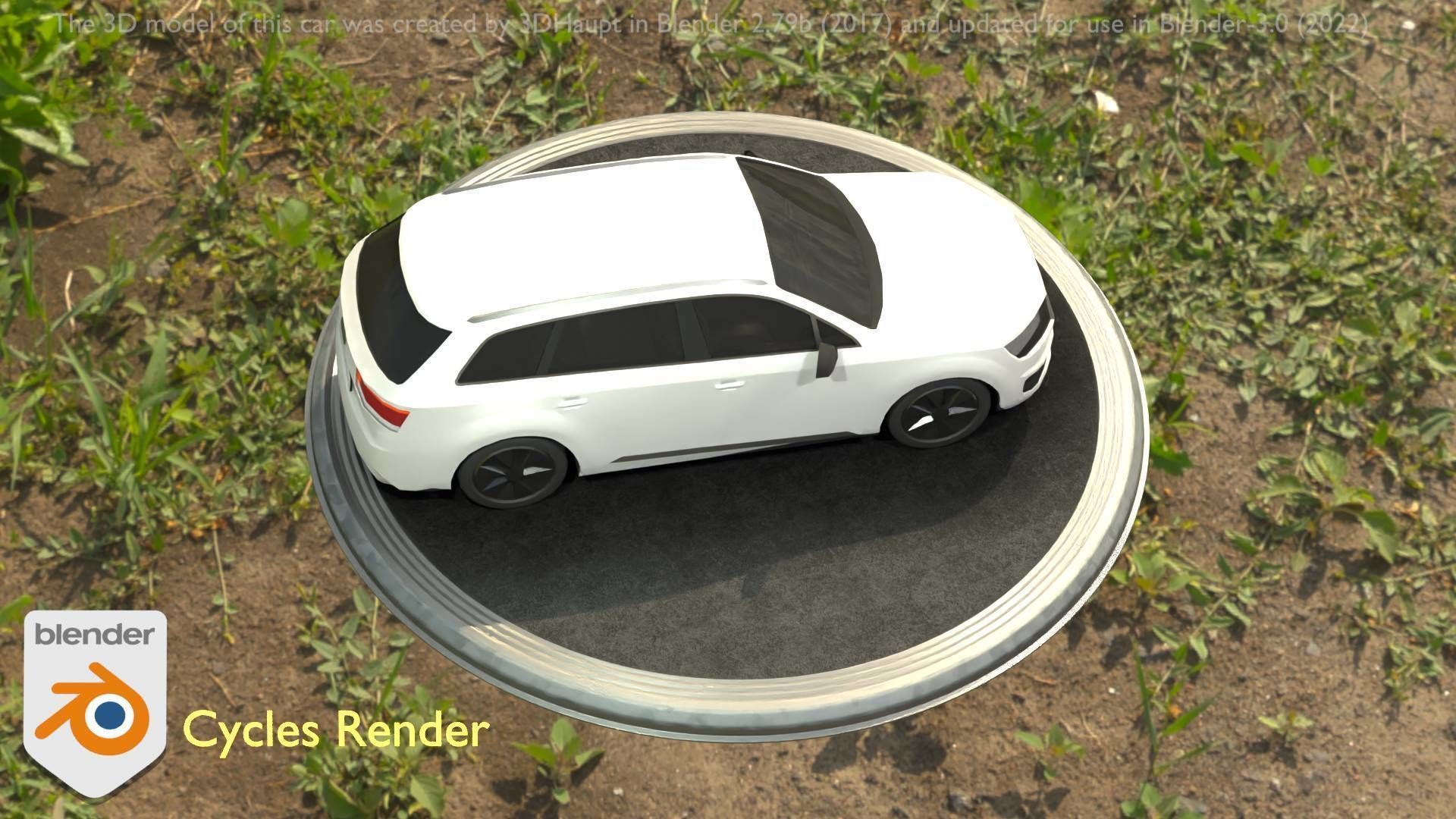 City Car 20 SUV Type-B White Low-poly 3D model_60