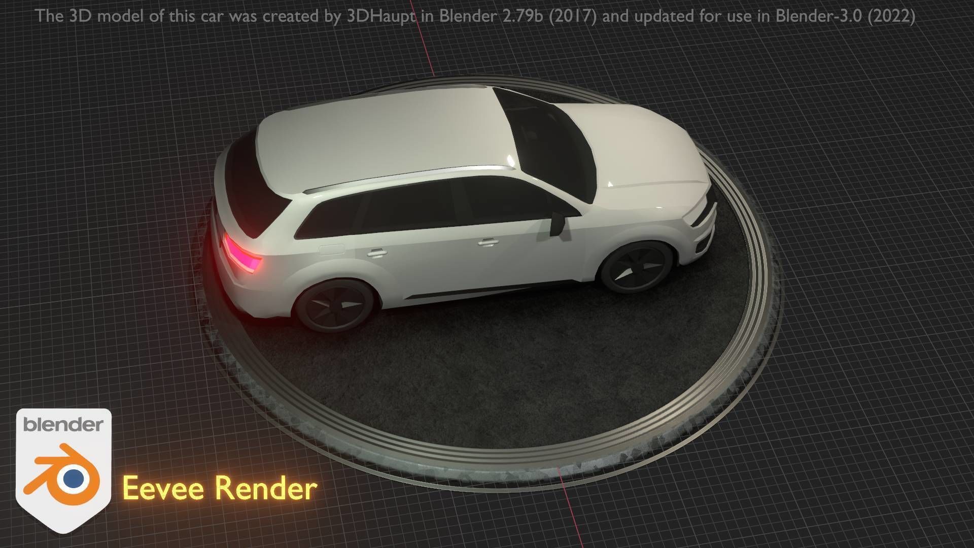 City Car 20 SUV Type-B White Low-poly 3D model_15