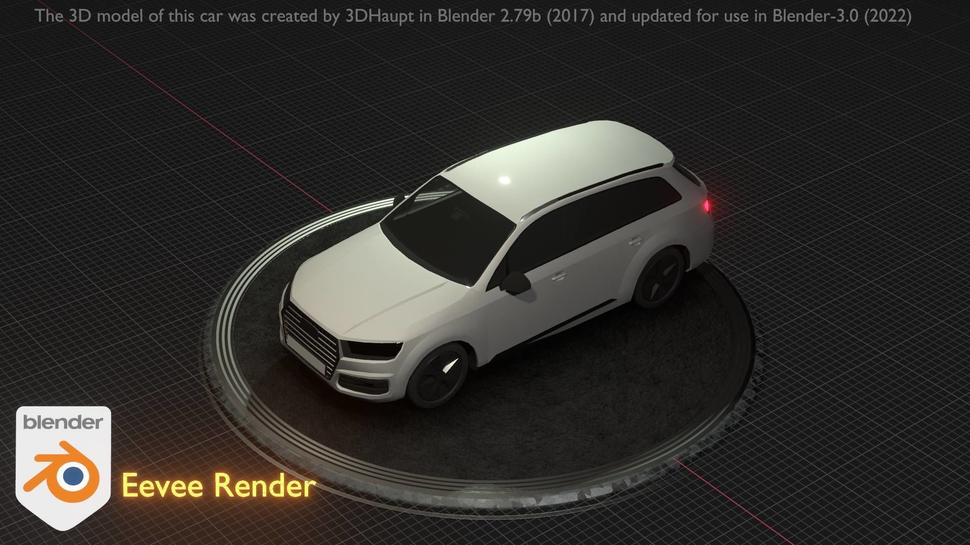 City Car 20 SUV Type-B White Low-poly 3D model_66