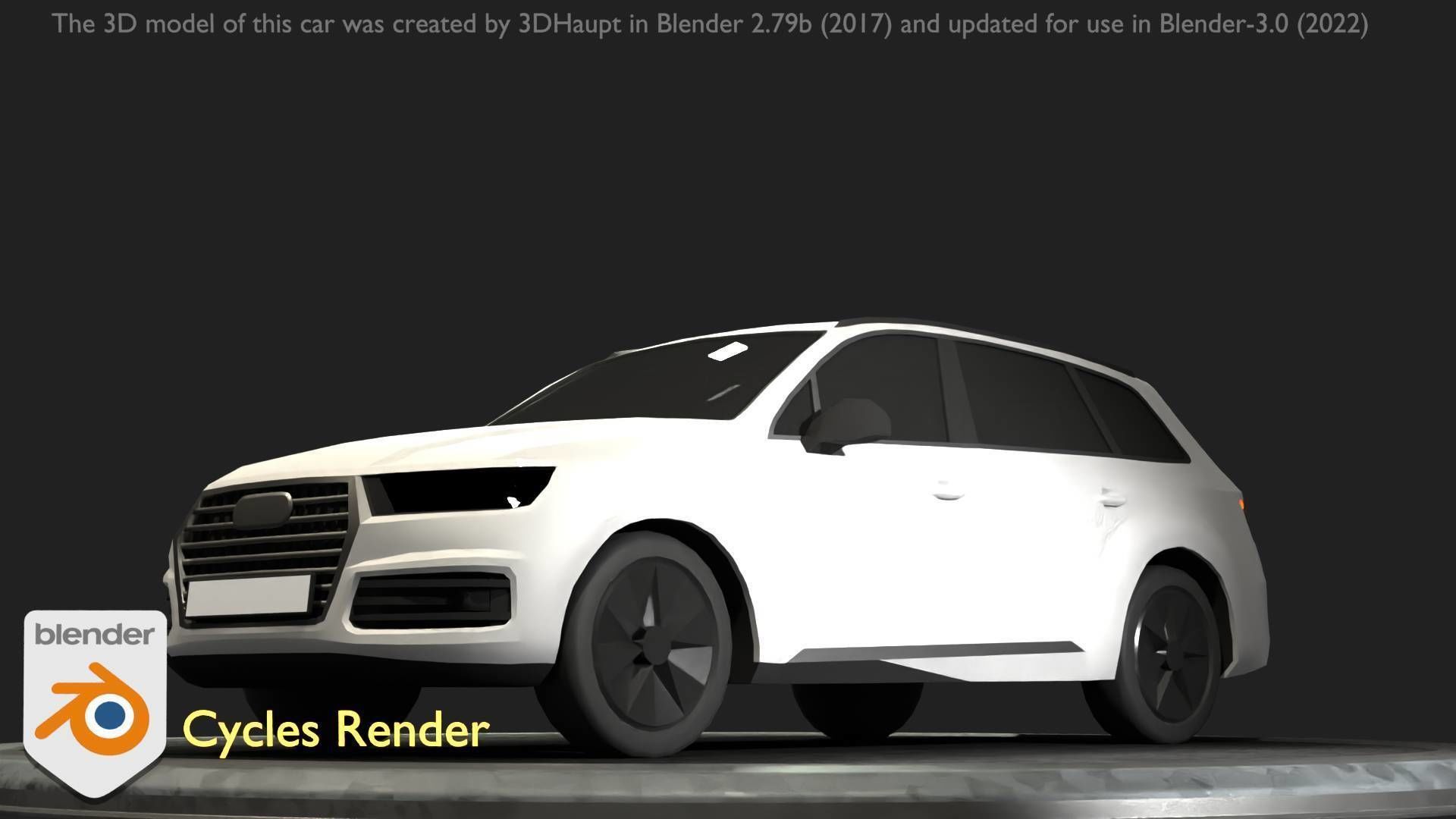 City Car 20 SUV Type-B White Low-poly 3D model_31