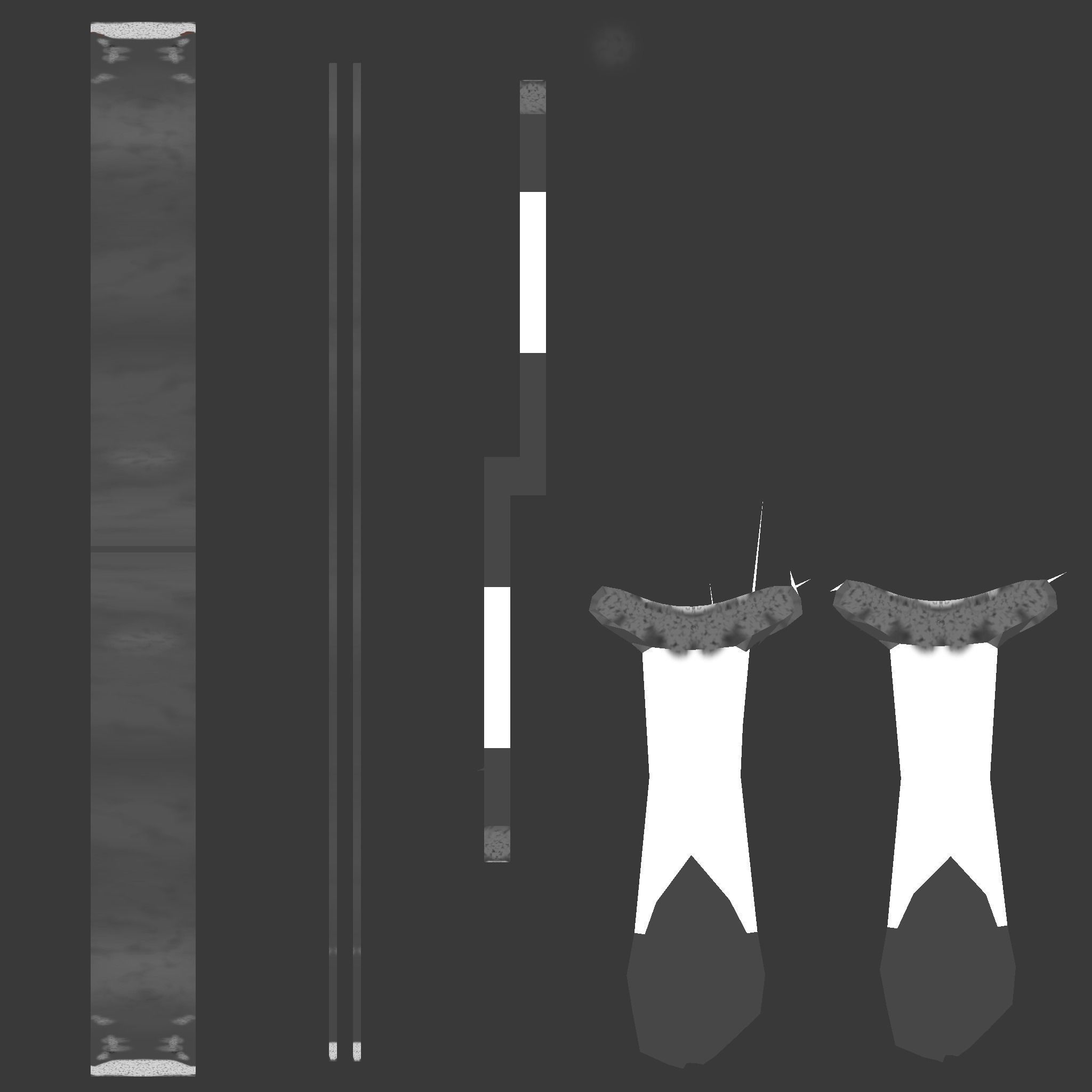 Low Poly Swords four Low-poly 3D model_4