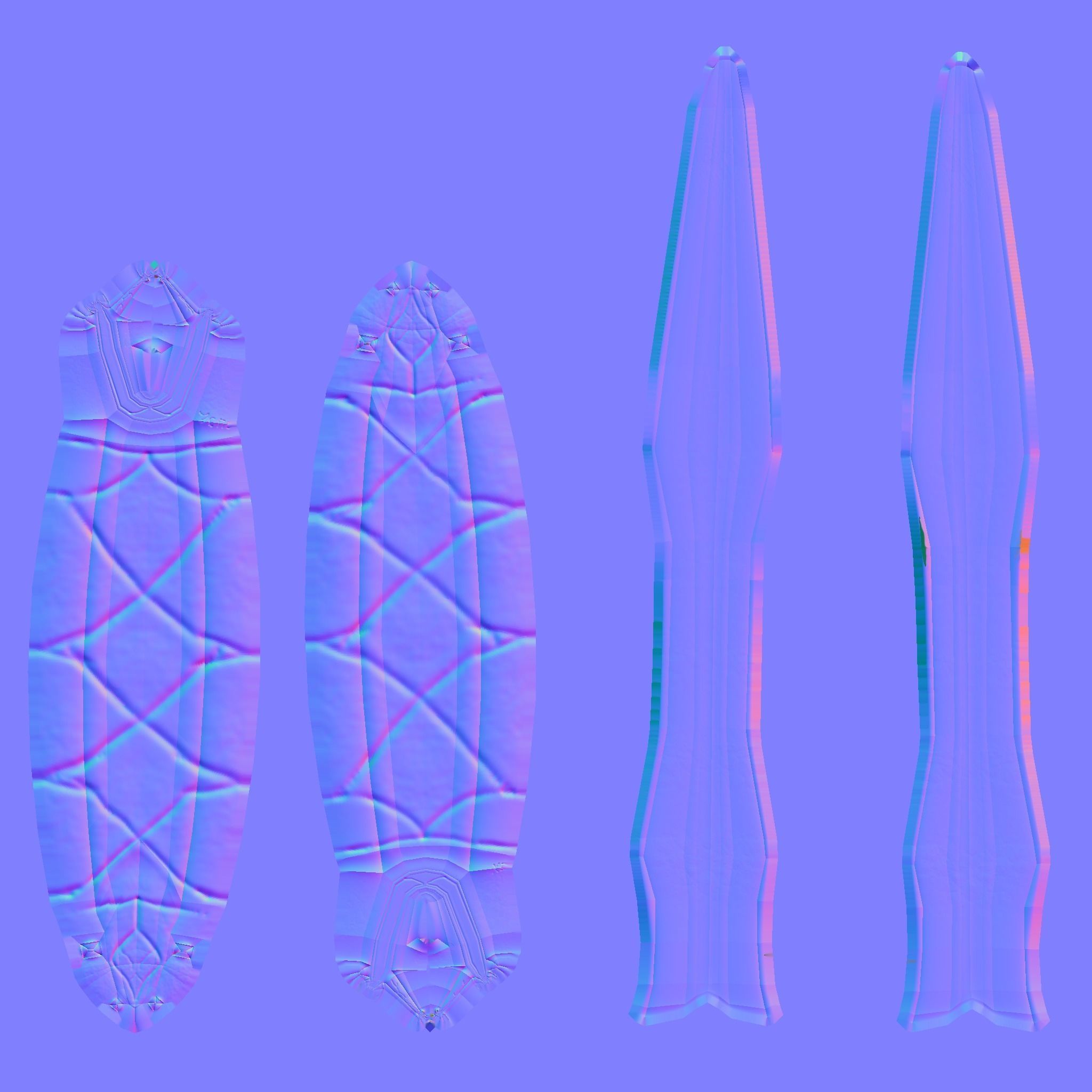 Low Poly Swords four Low-poly 3D model_8