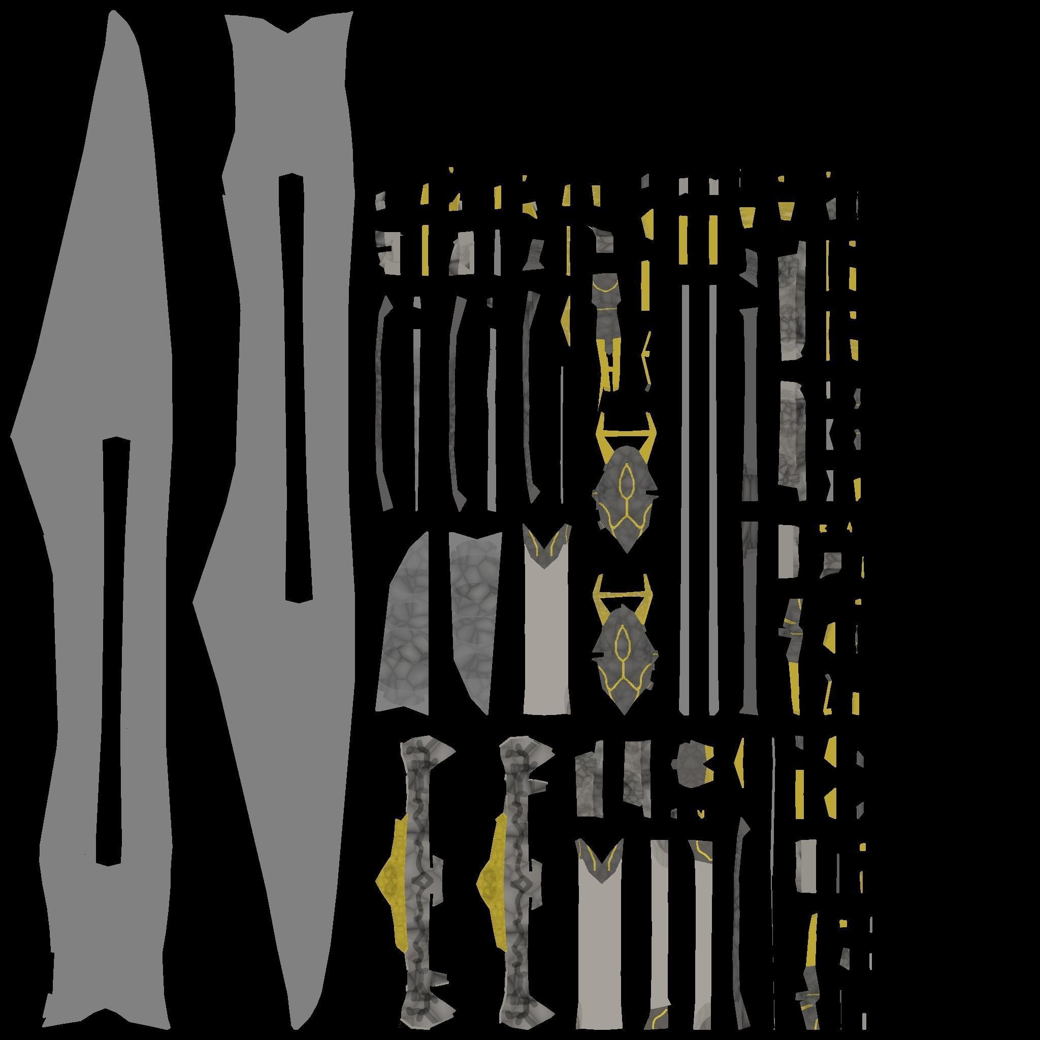 Low Poly Swords four Low-poly 3D model_13