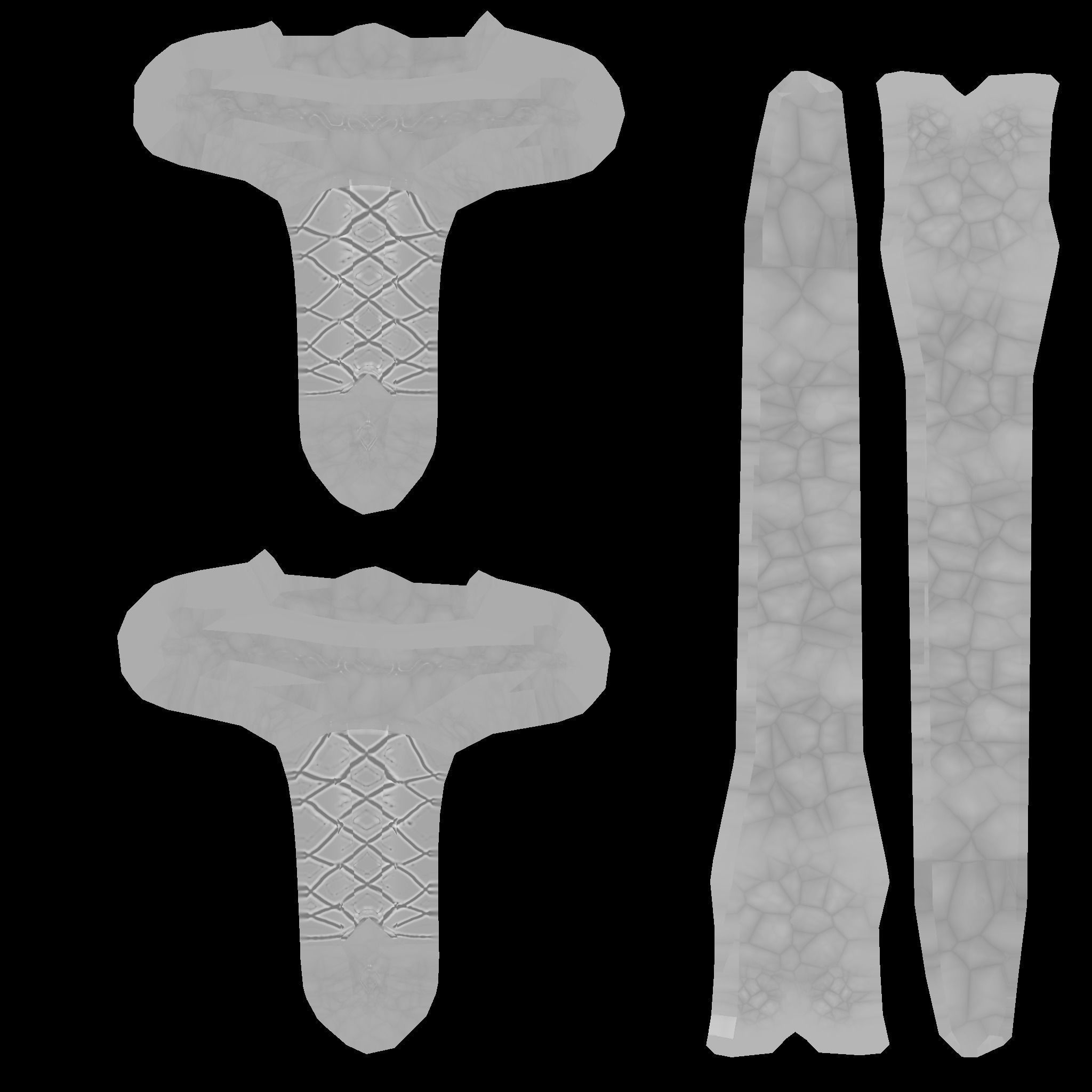 Low Poly Swords four Low-poly 3D model_17