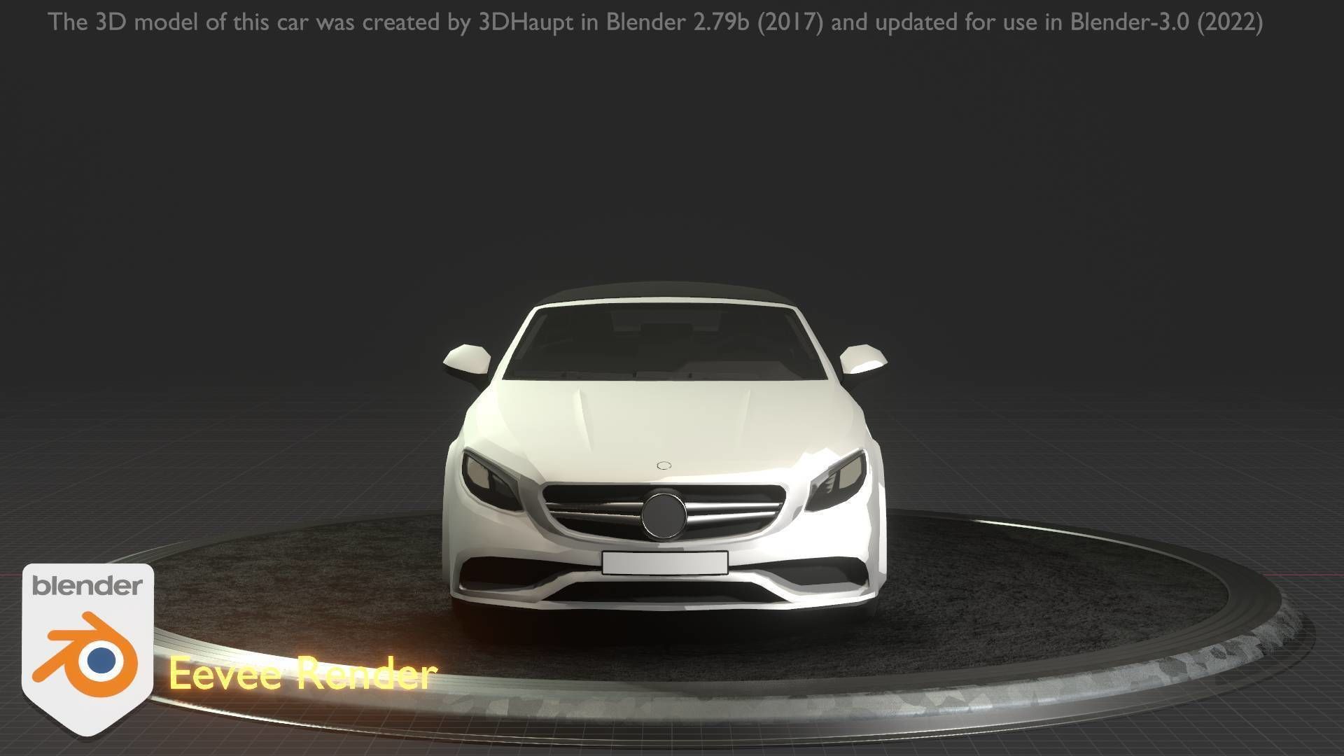 City Car 22 Upper Class Type-A White Low-poly 3D model_64