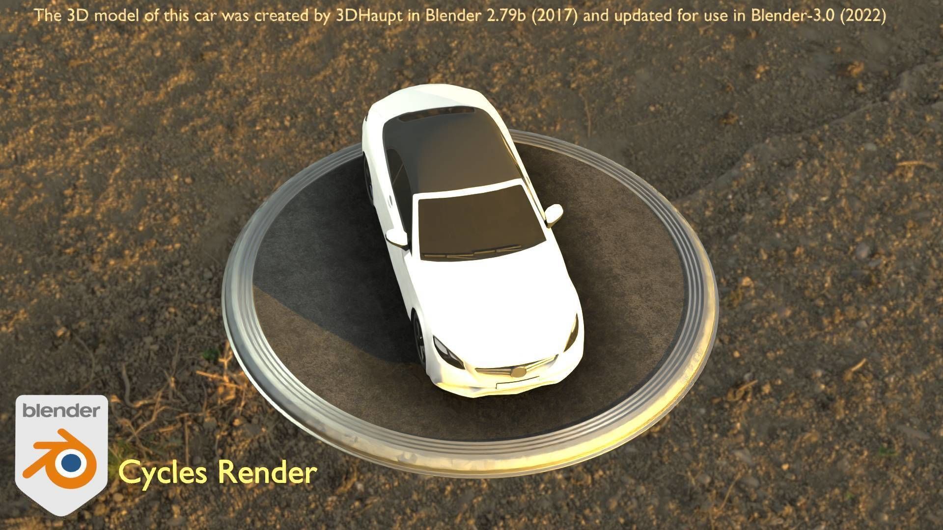 City Car 22 Upper Class Type-A White Low-poly 3D model_50