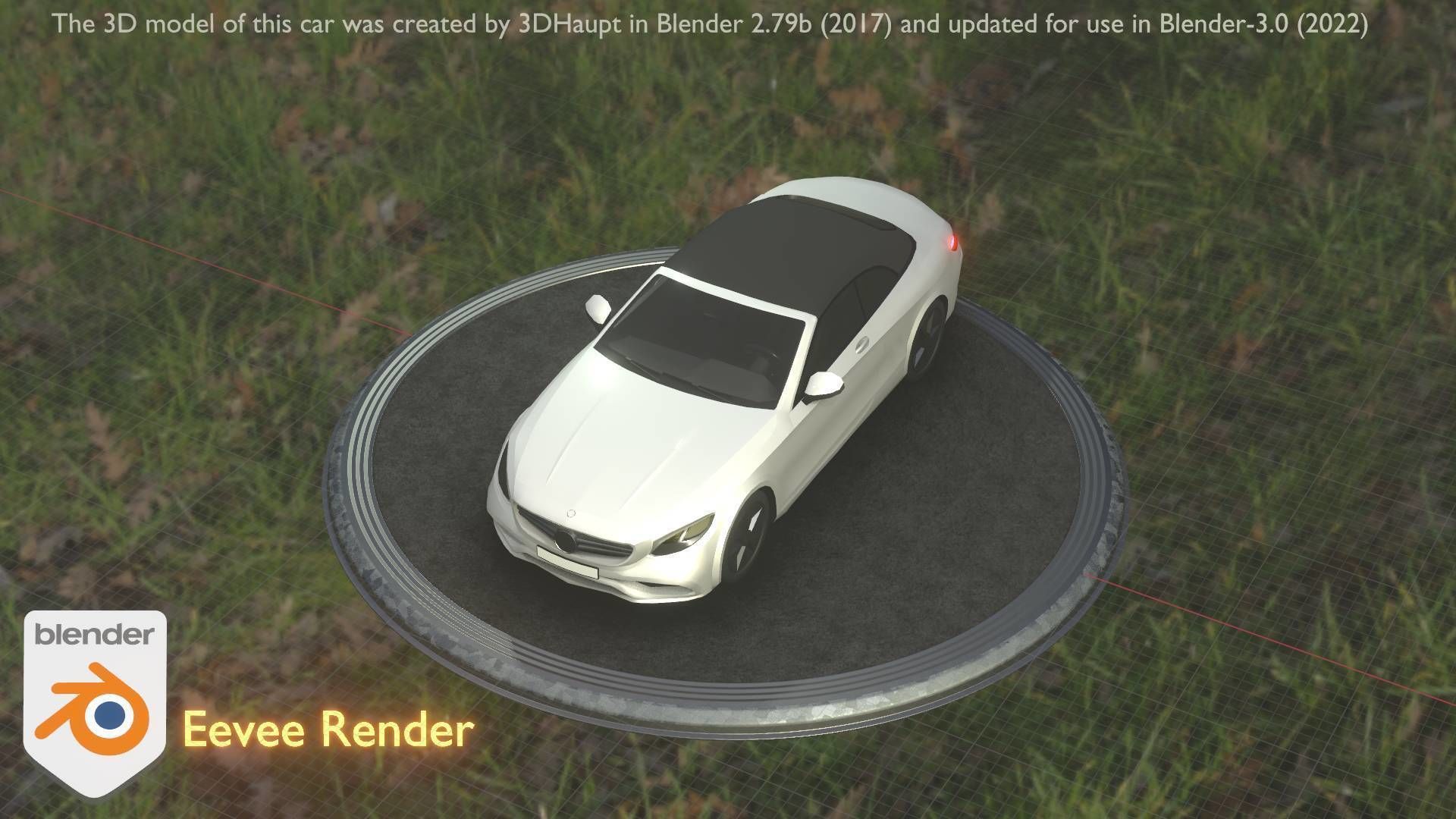 City Car 22 Upper Class Type-A White Low-poly 3D model_94