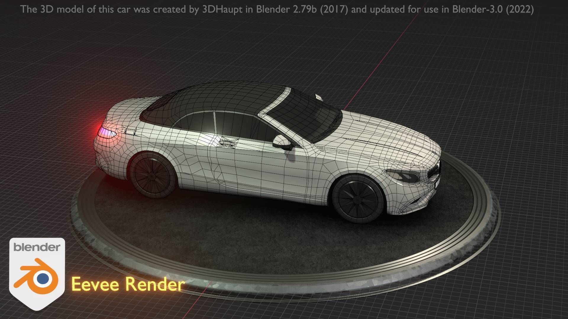 City Car 22 Upper Class Type-A White Low-poly 3D model_32