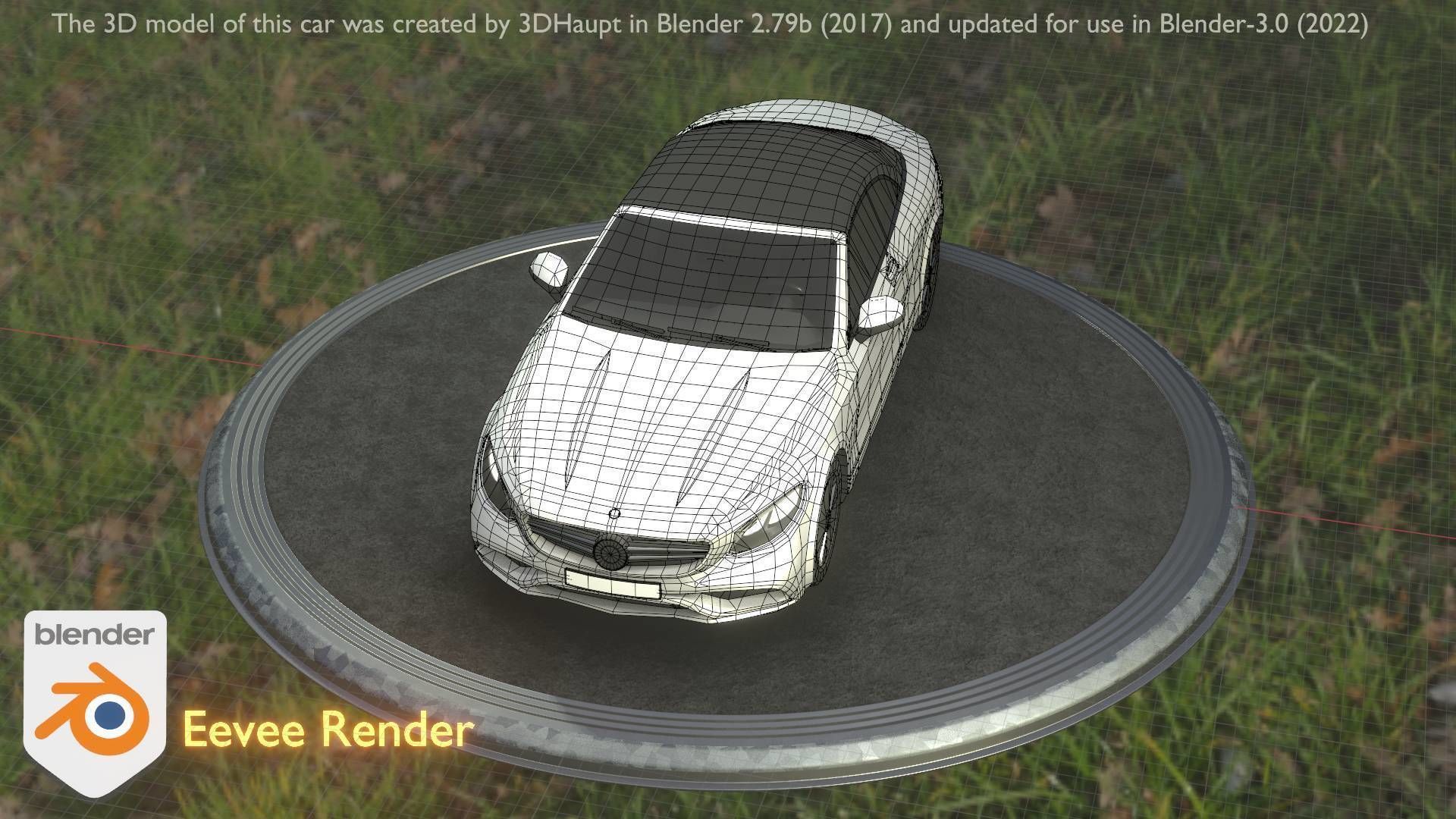 City Car 22 Upper Class Type-A White Low-poly 3D model_36