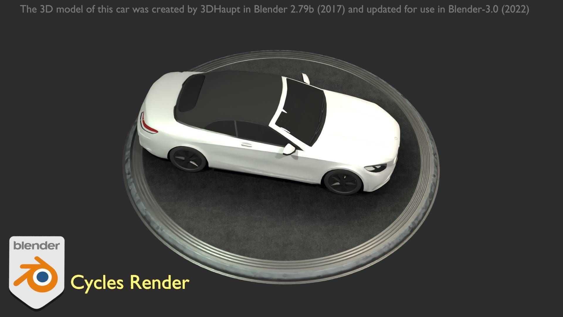 City Car 22 Upper Class Type-A White Low-poly 3D model_89