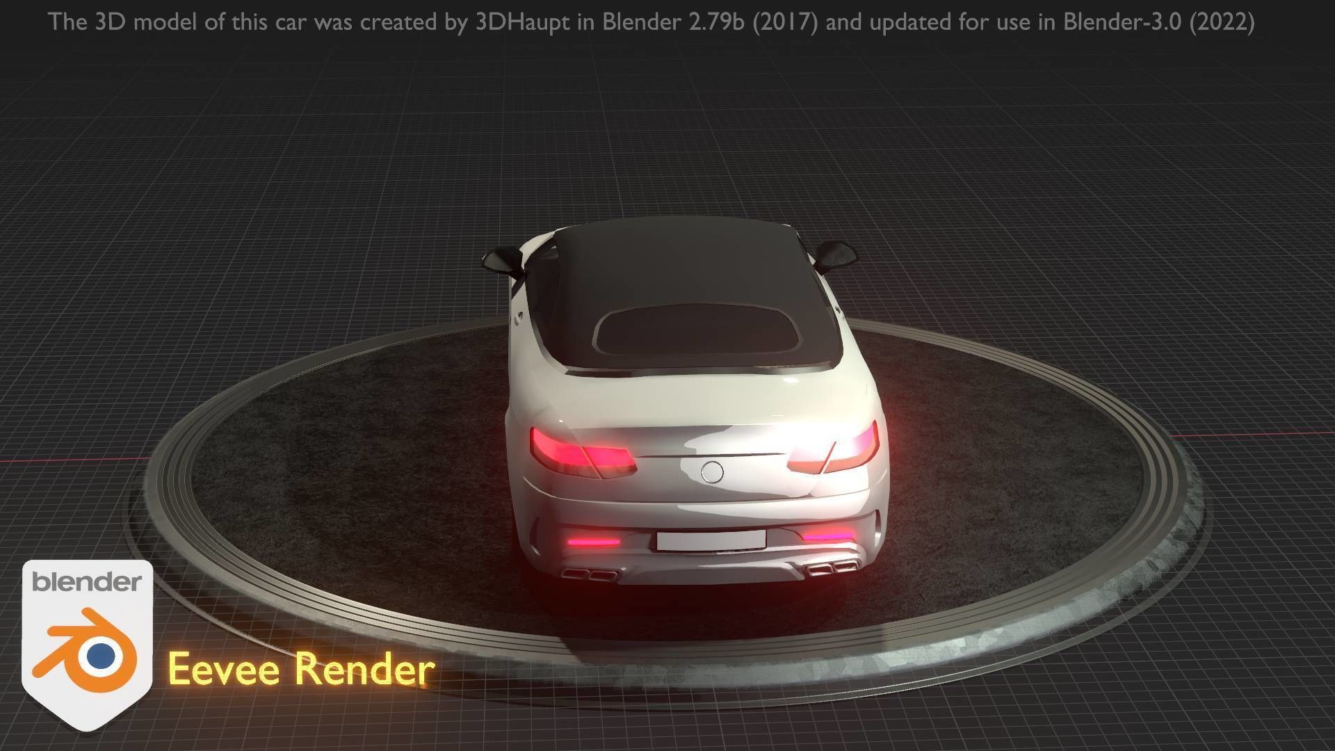 City Car 22 Upper Class Type-A White Low-poly 3D model_70