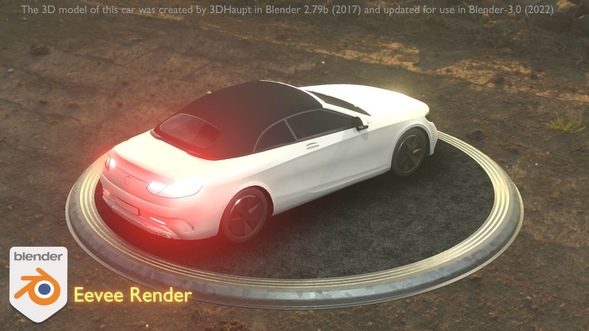 City Car 22 Upper Class Type-A White Low-poly 3D model_58