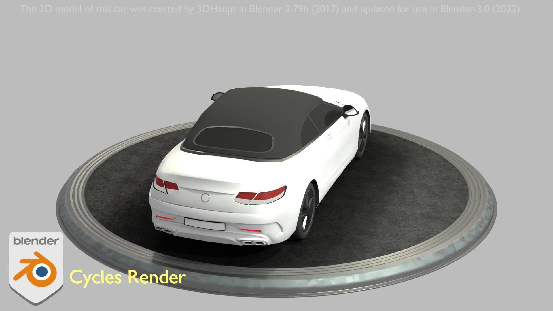 City Car 22 Upper Class Type-A White Low-poly 3D model_71