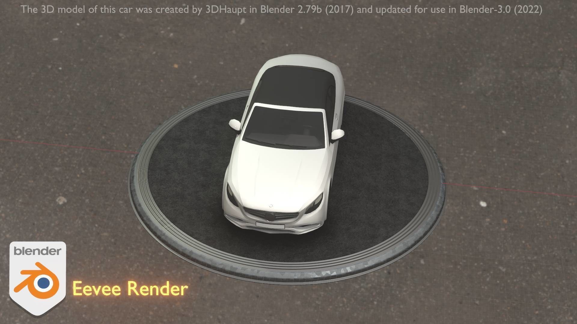 City Car 22 Upper Class Type-A White Low-poly 3D model_51