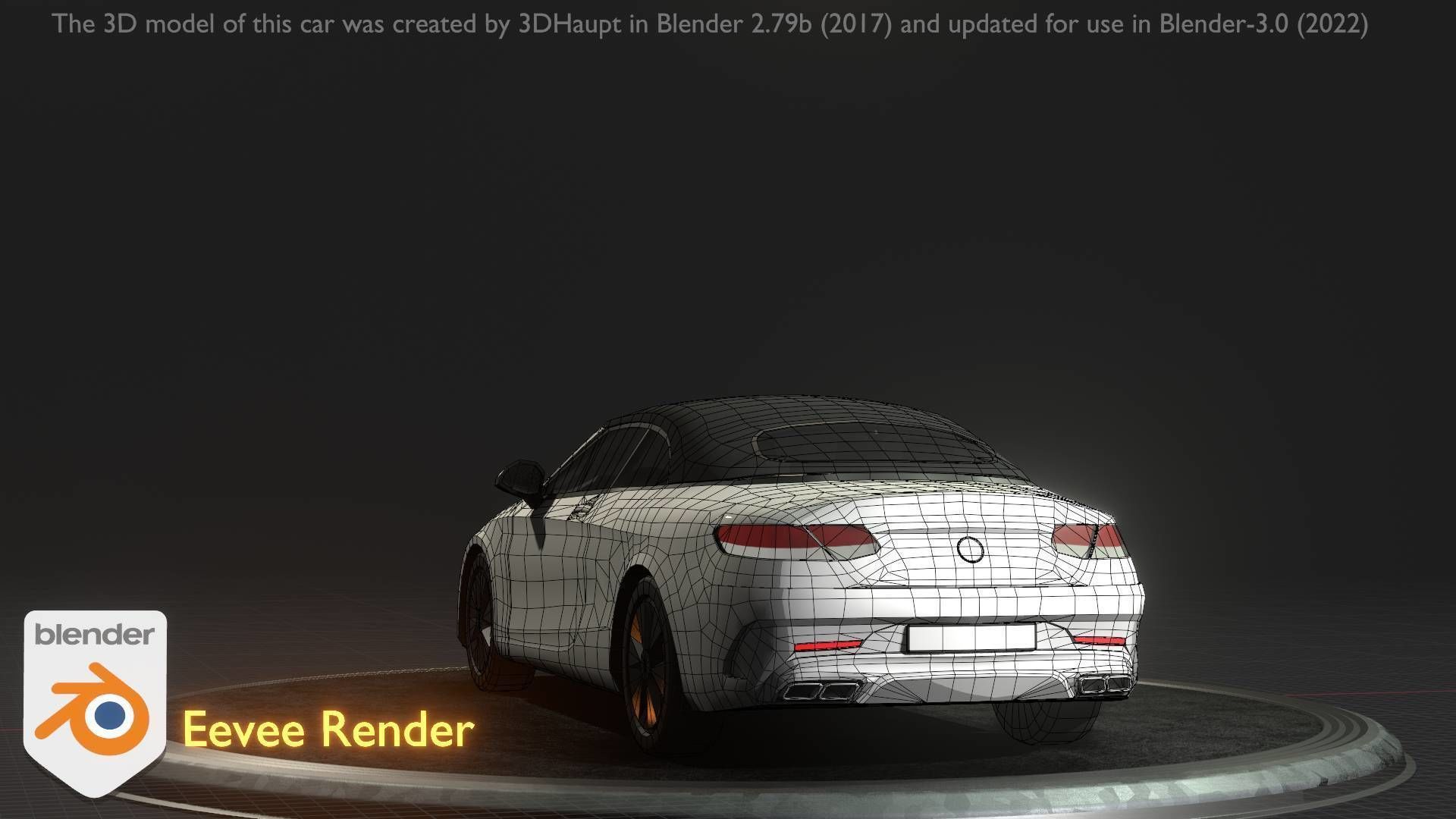 City Car 22 Upper Class Type-A White Low-poly 3D model_98