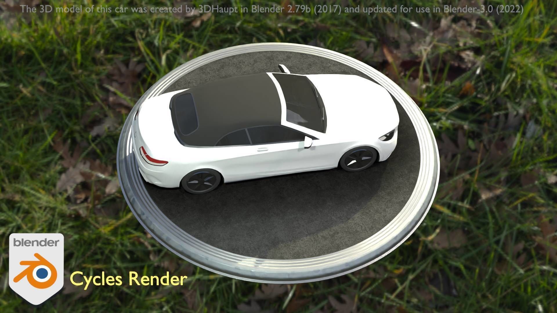 City Car 22 Upper Class Type-A White Low-poly 3D model_46