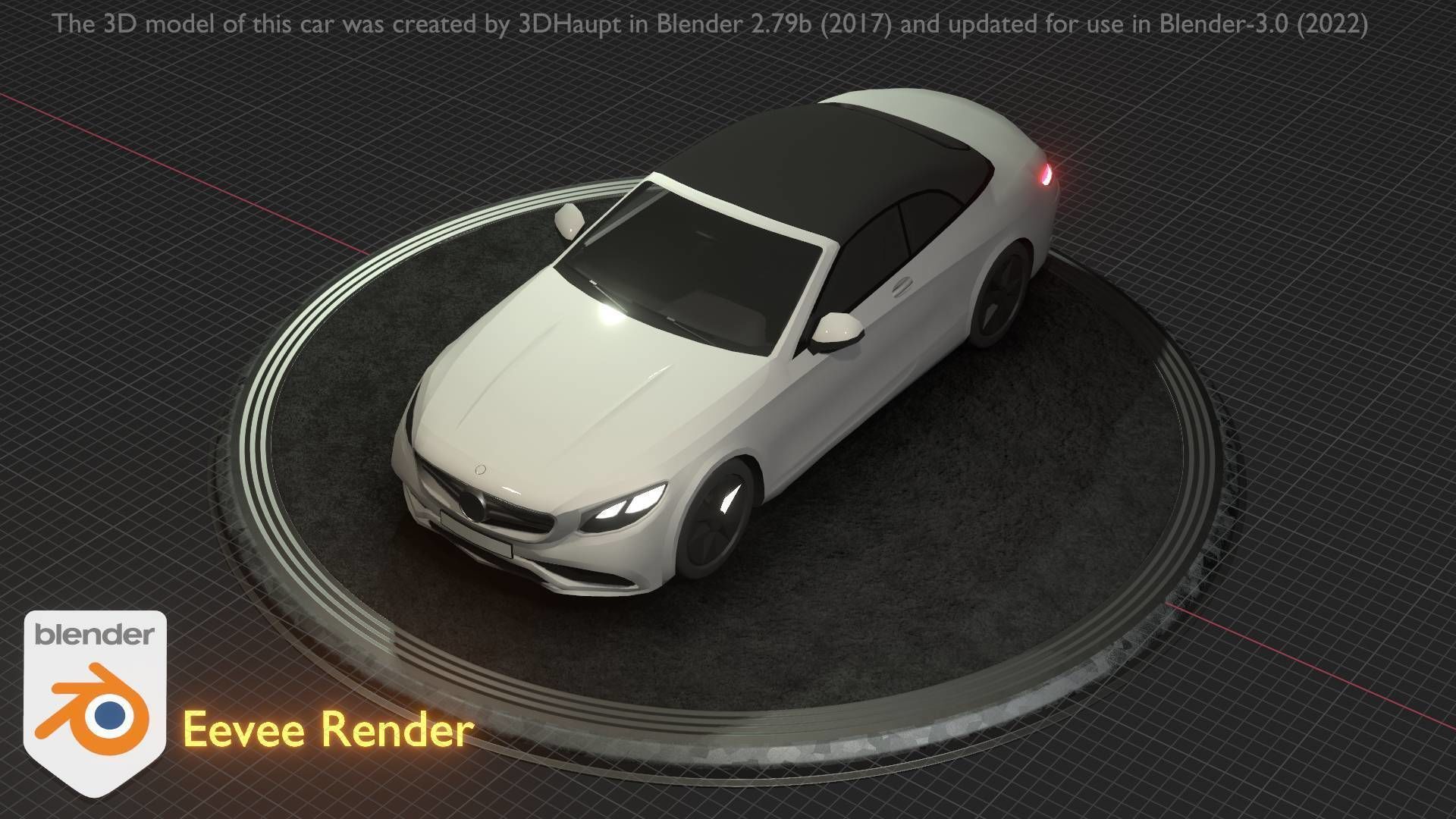 City Car 22 Upper Class Type-A White Low-poly 3D model_77