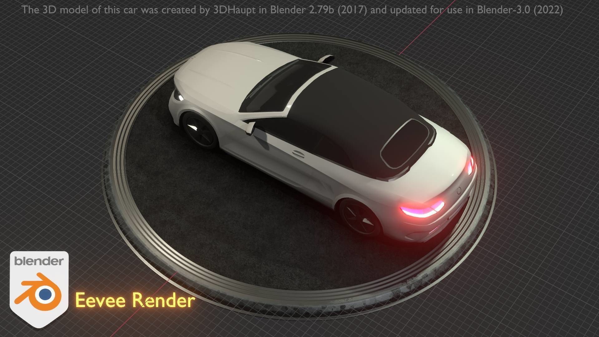 City Car 22 Upper Class Type-A White Low-poly 3D model_81