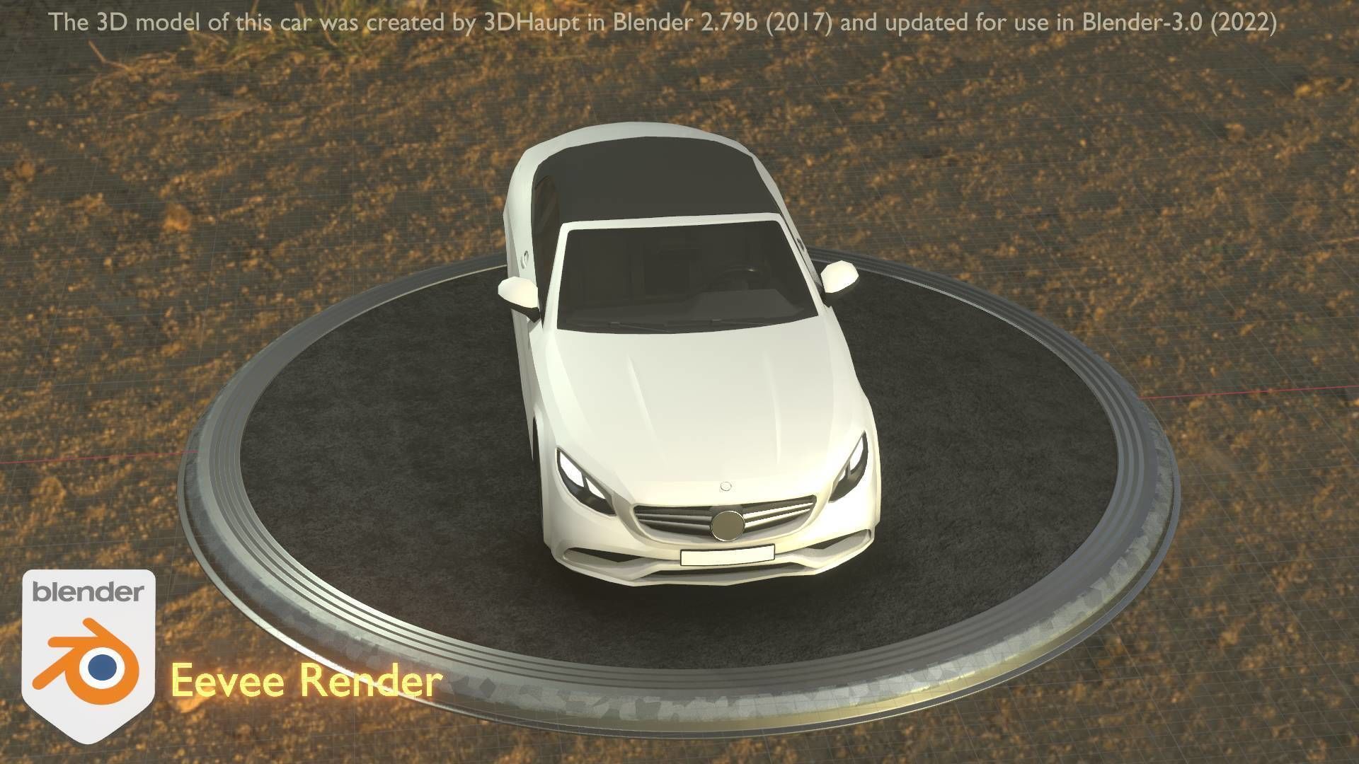 City Car 22 Upper Class Type-A White Low-poly 3D model_83