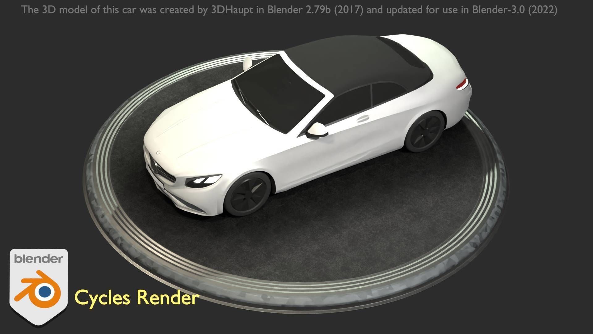 City Car 22 Upper Class Type-A White Low-poly 3D model_78