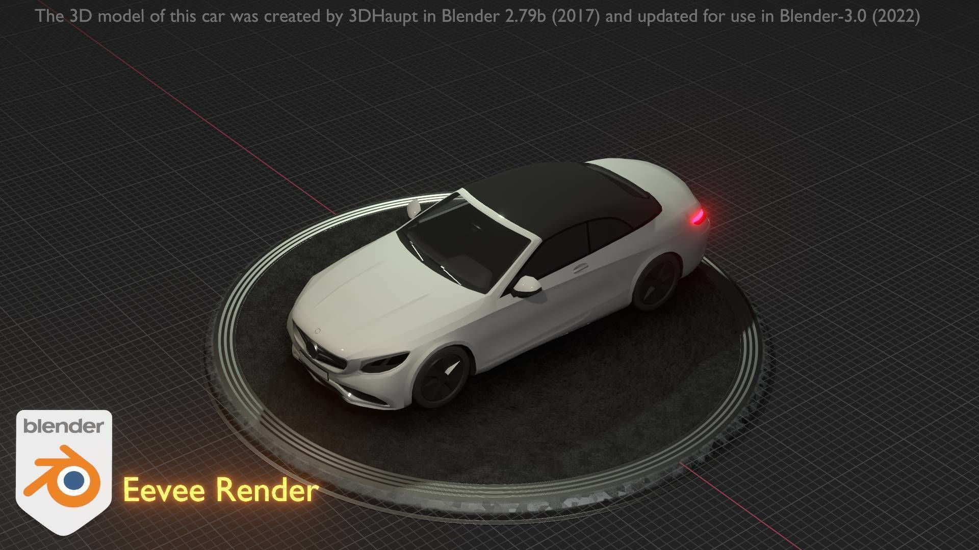 City Car 22 Upper Class Type-A White Low-poly 3D model_52