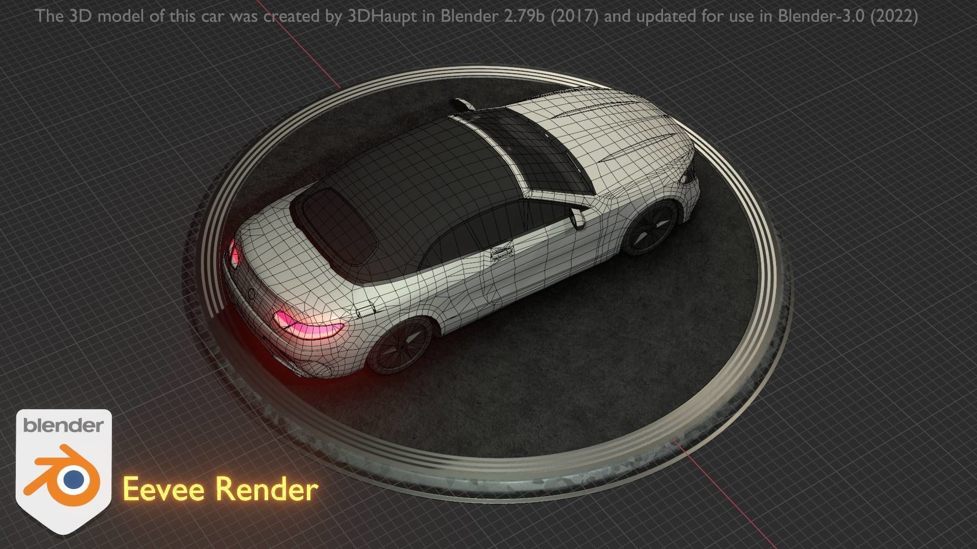 City Car 22 Upper Class Type-A White Low-poly 3D model_45