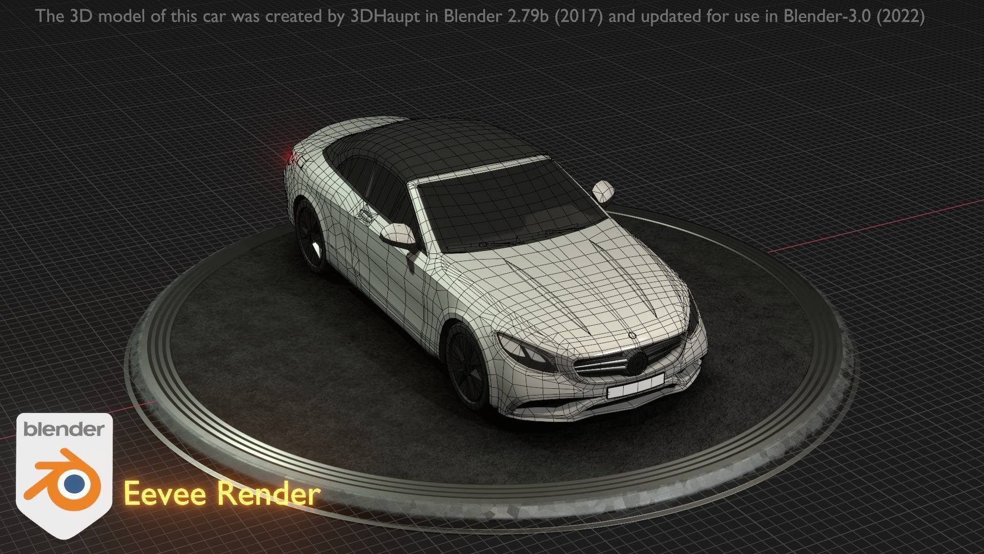 City Car 22 Upper Class Type-A White Low-poly 3D model_34