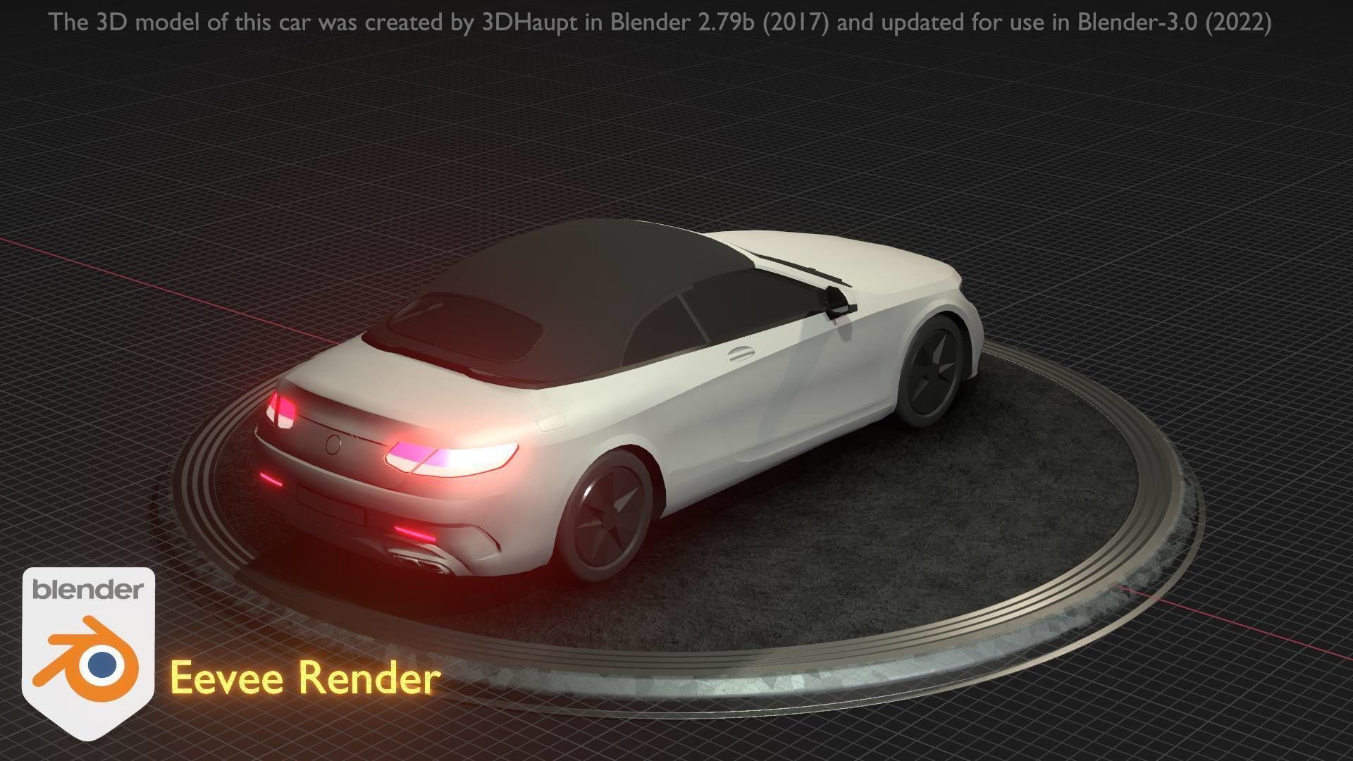 City Car 22 Upper Class Type-A White Low-poly 3D model_72