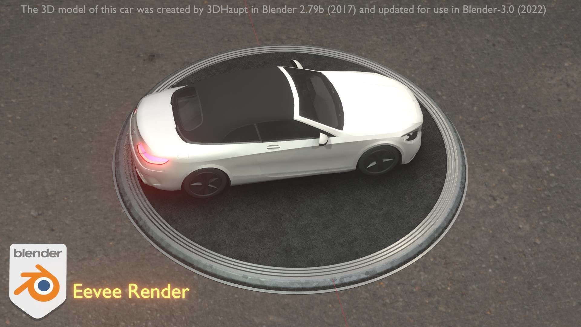 City Car 22 Upper Class Type-A White Low-poly 3D model_88